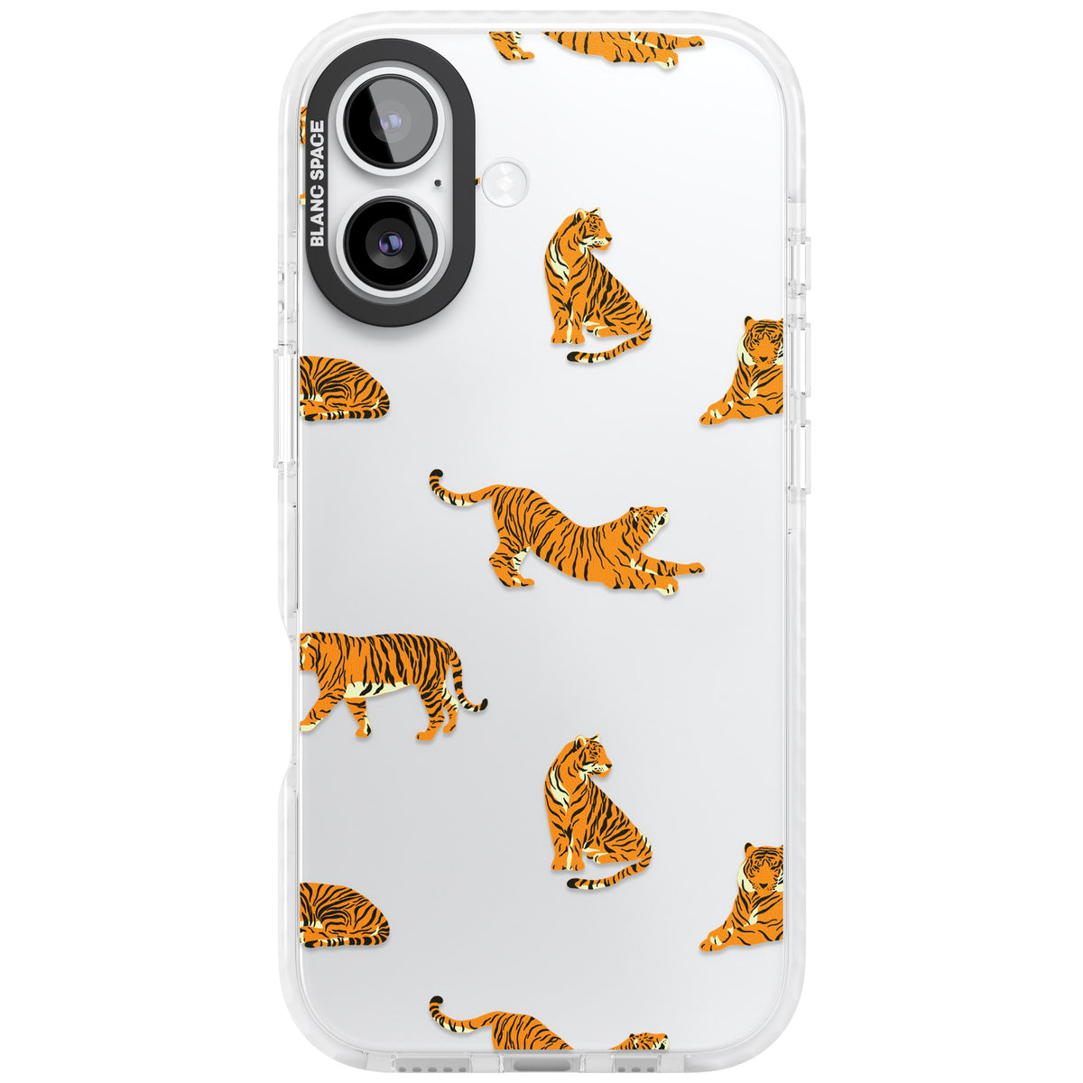 Tiger Lounge iPhone 16 / iPhone 16 Plus / iPhone 17 Impact Clear Phone Case front