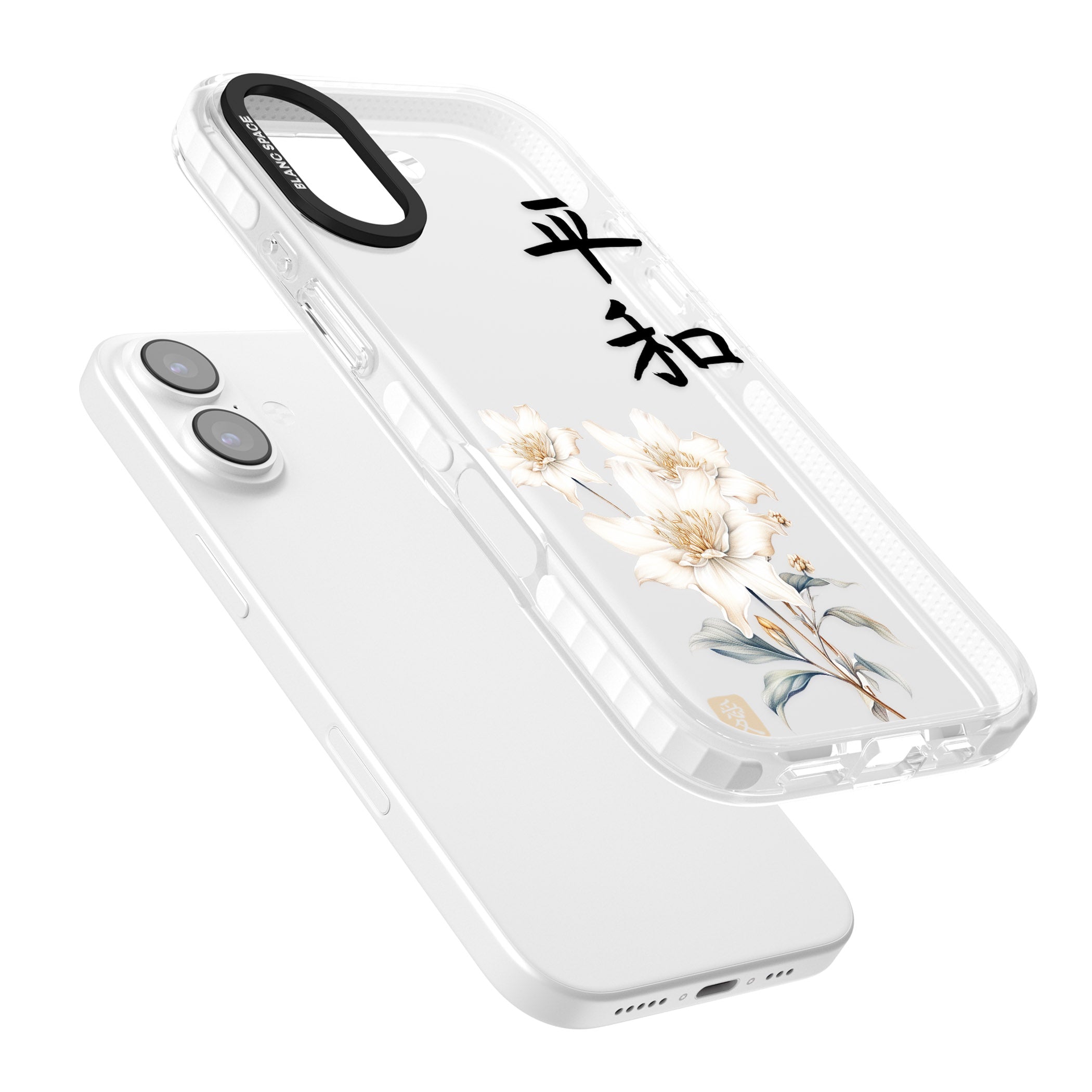 Peace And Flowers iPhone 17 Impact Clear Phone Case Colours