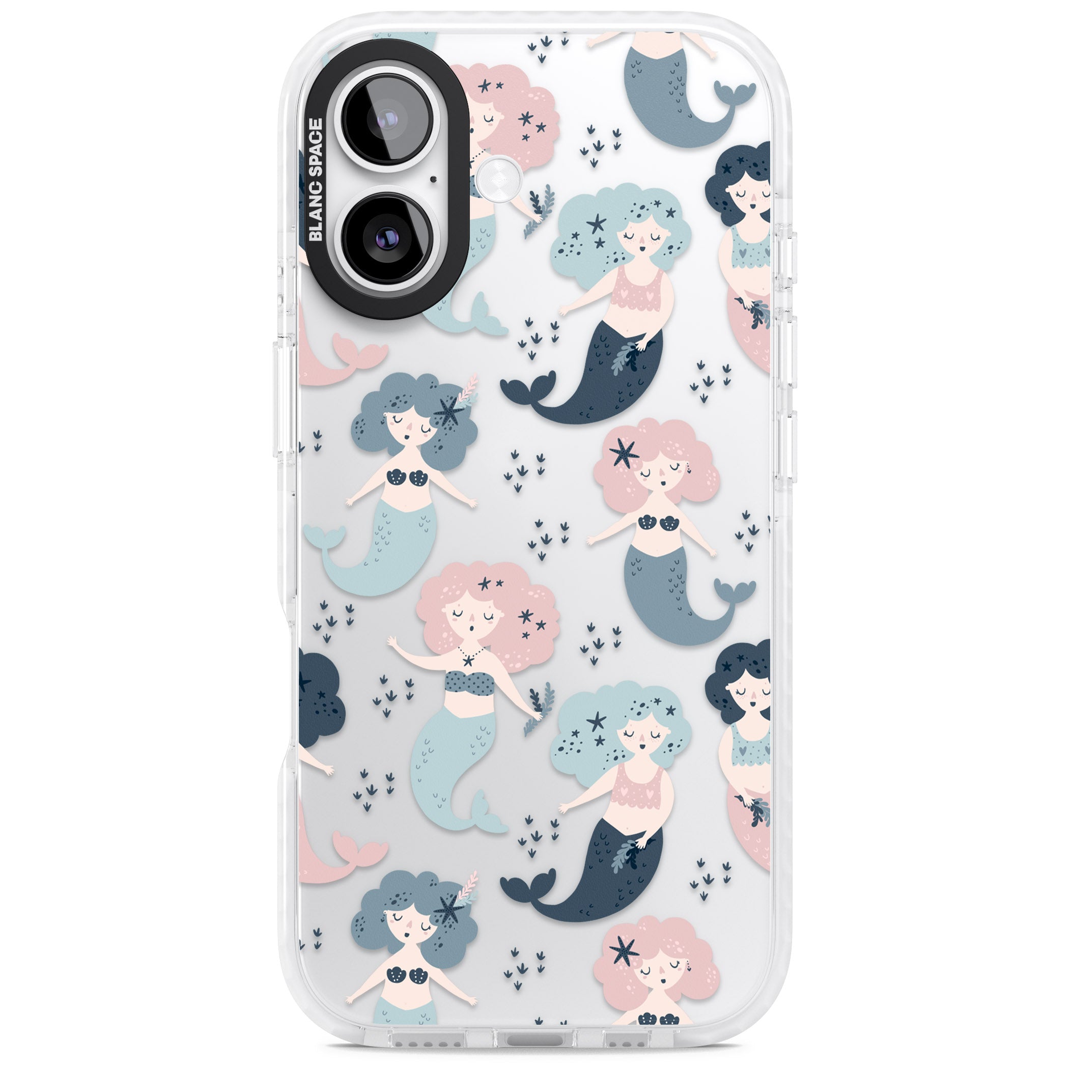 Pastel Mermaids iPhone 17 Impact Clear Phone Case