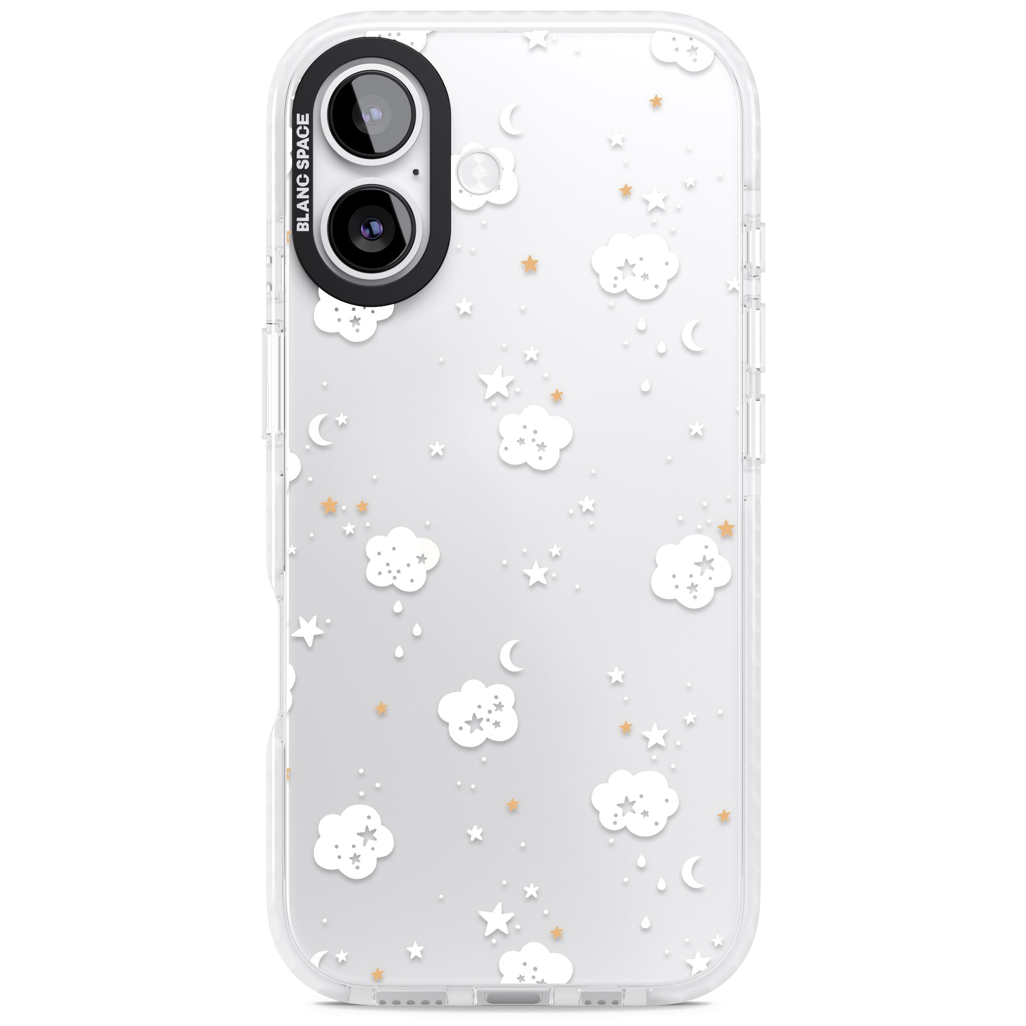 Starry Night Cloud iPhone 17 Impact Clear Phone Case