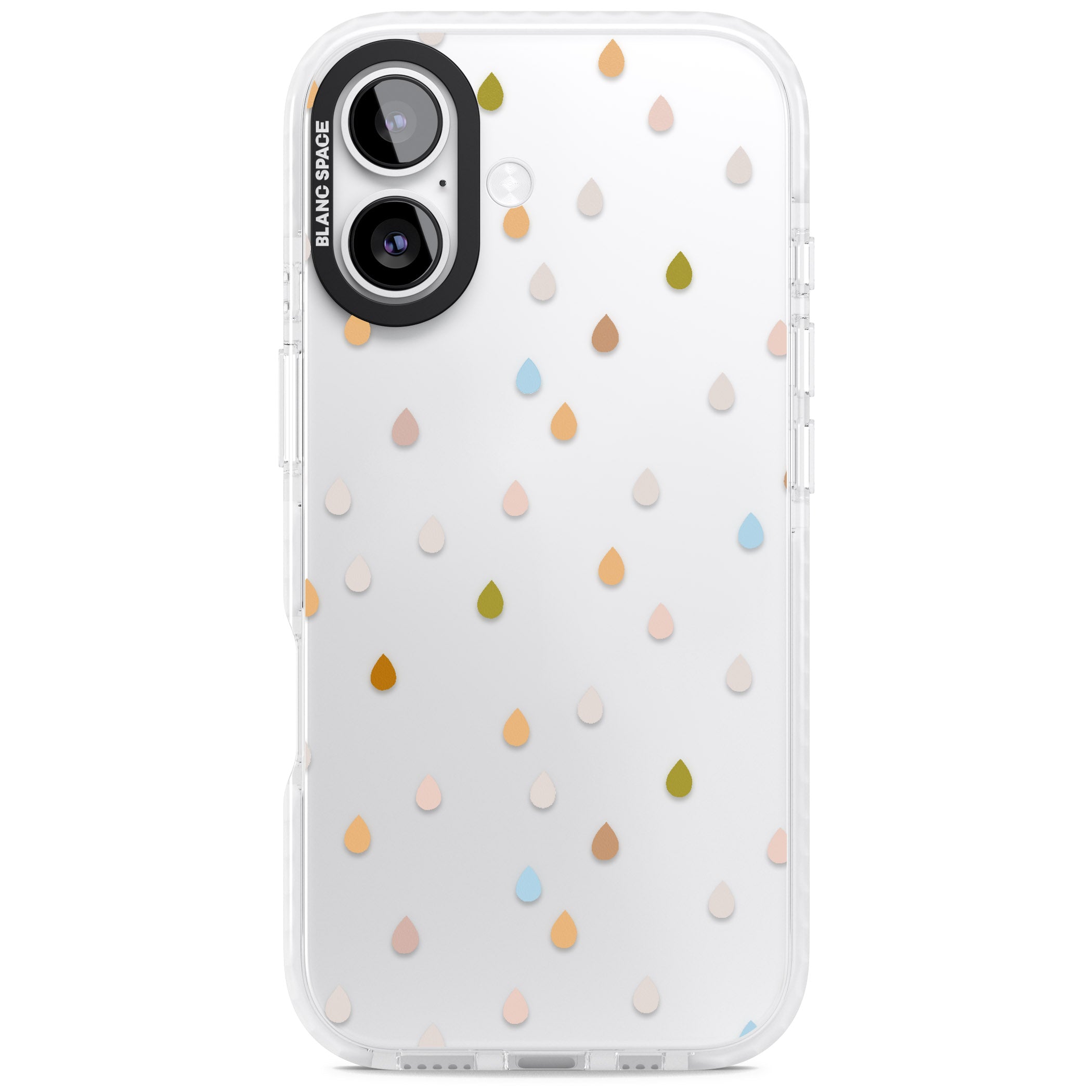 Pastel Raindrops iPhone 17 Impact Clear Phone Case