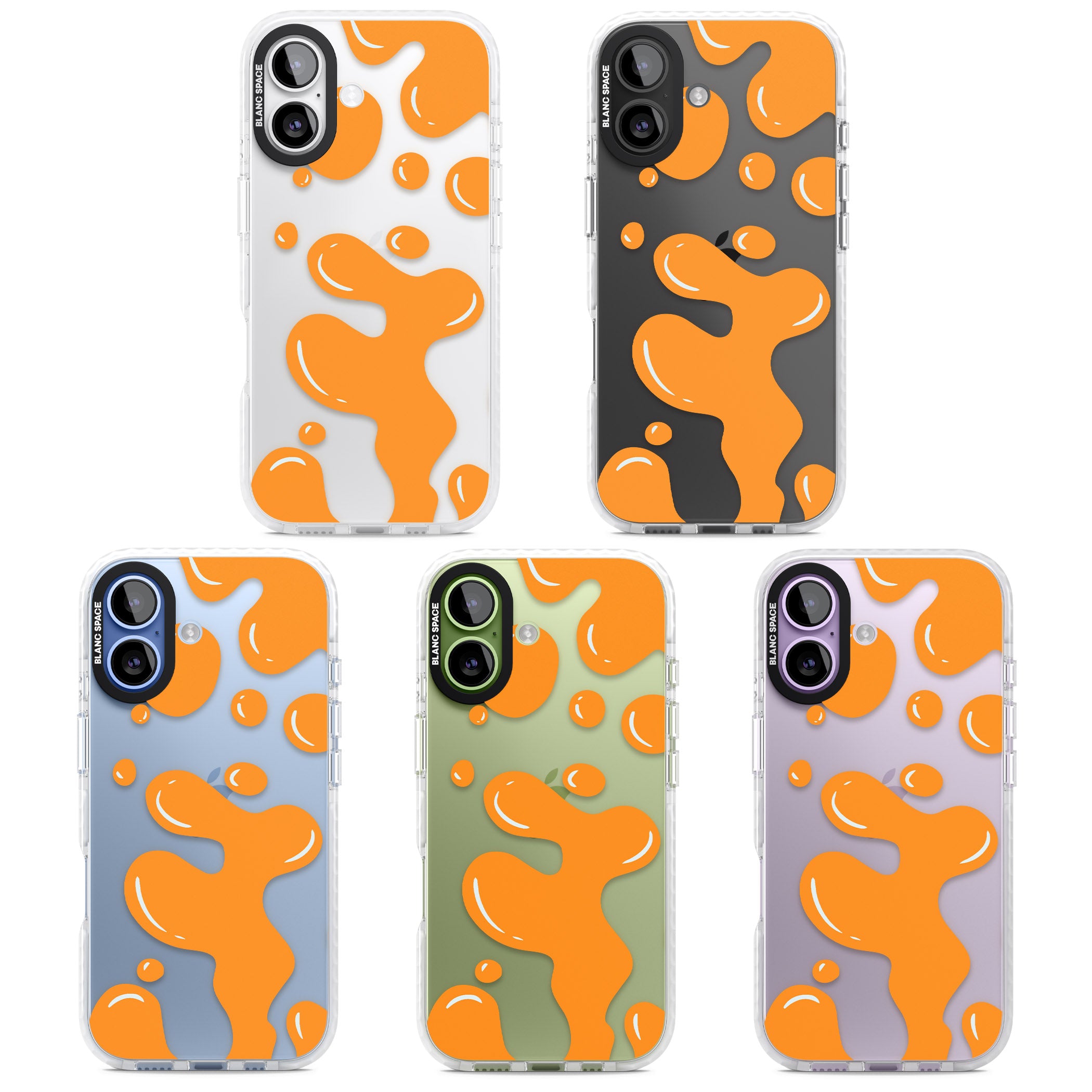 Orange Lava Lamp iPhone 17 Impact Clear Phone Case APT Impact Protection