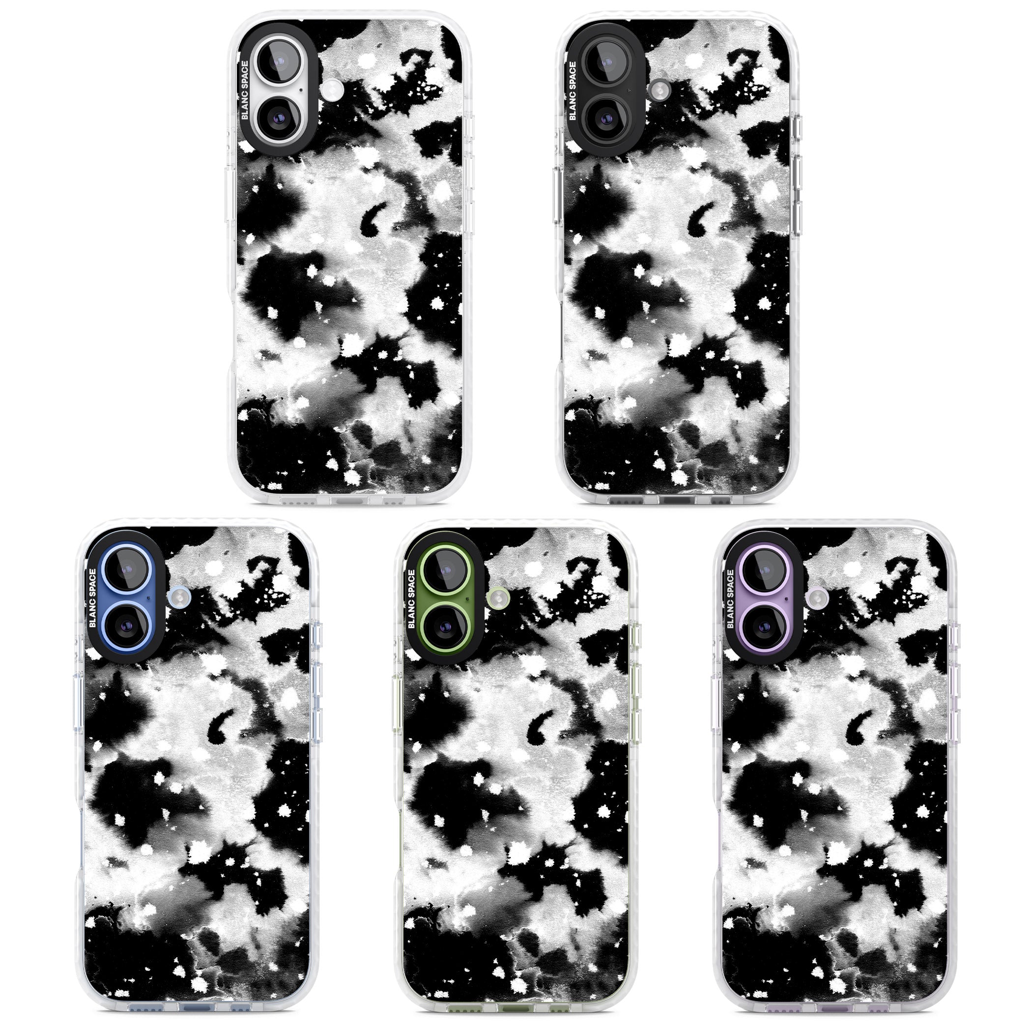 Acid Wash Ink Cloud iPhone 17 Impact Pro Clear Phone Case APT Impact Protection