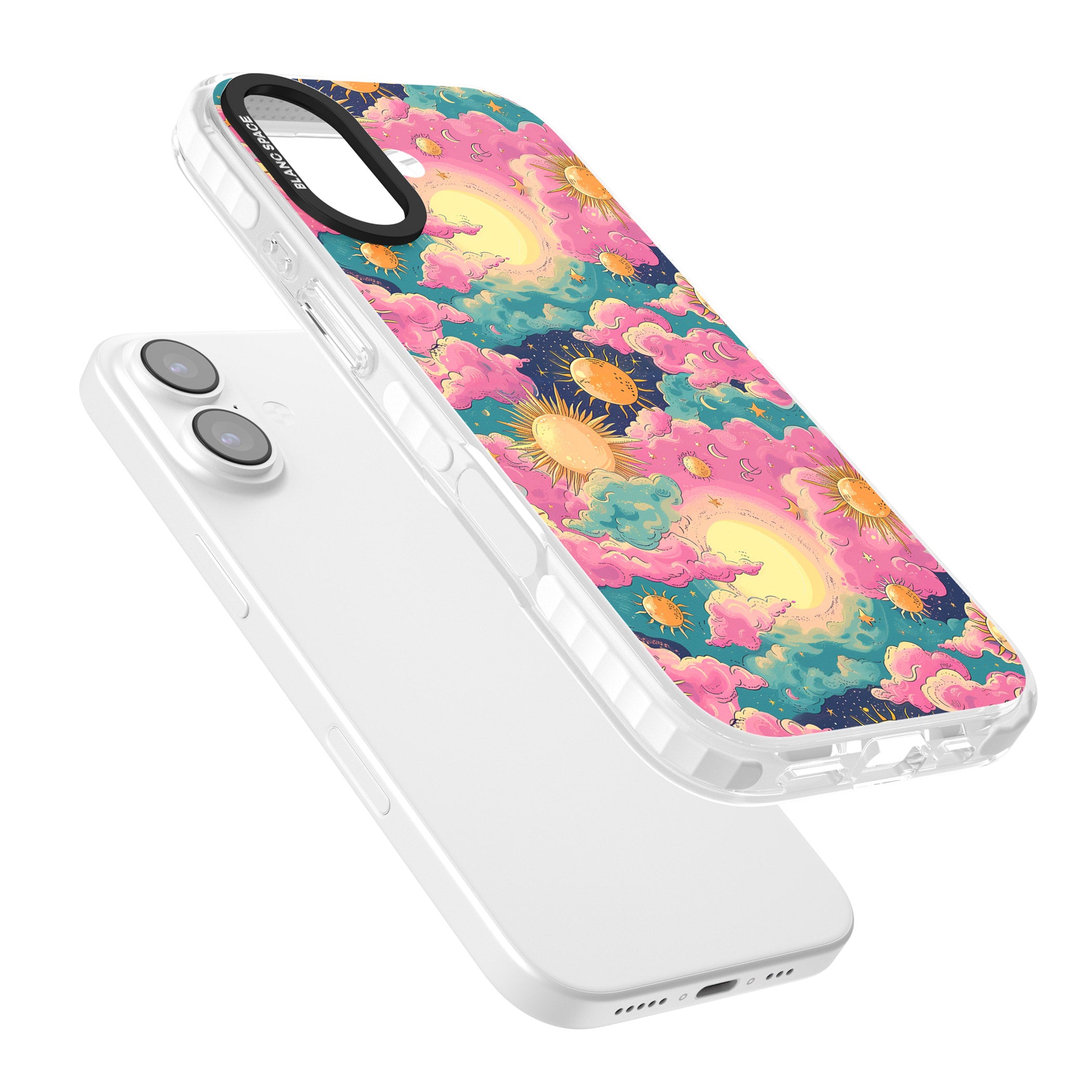 Starlight Clouds iPhone 17 Impact Pro Clear Phone Case Colours