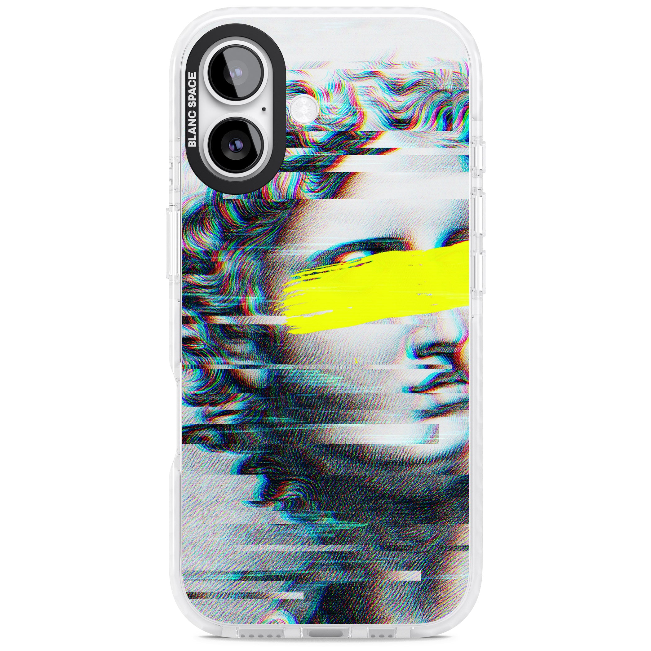Glitched Fragment iPhone 17 Impact Pro Clear Phone Case