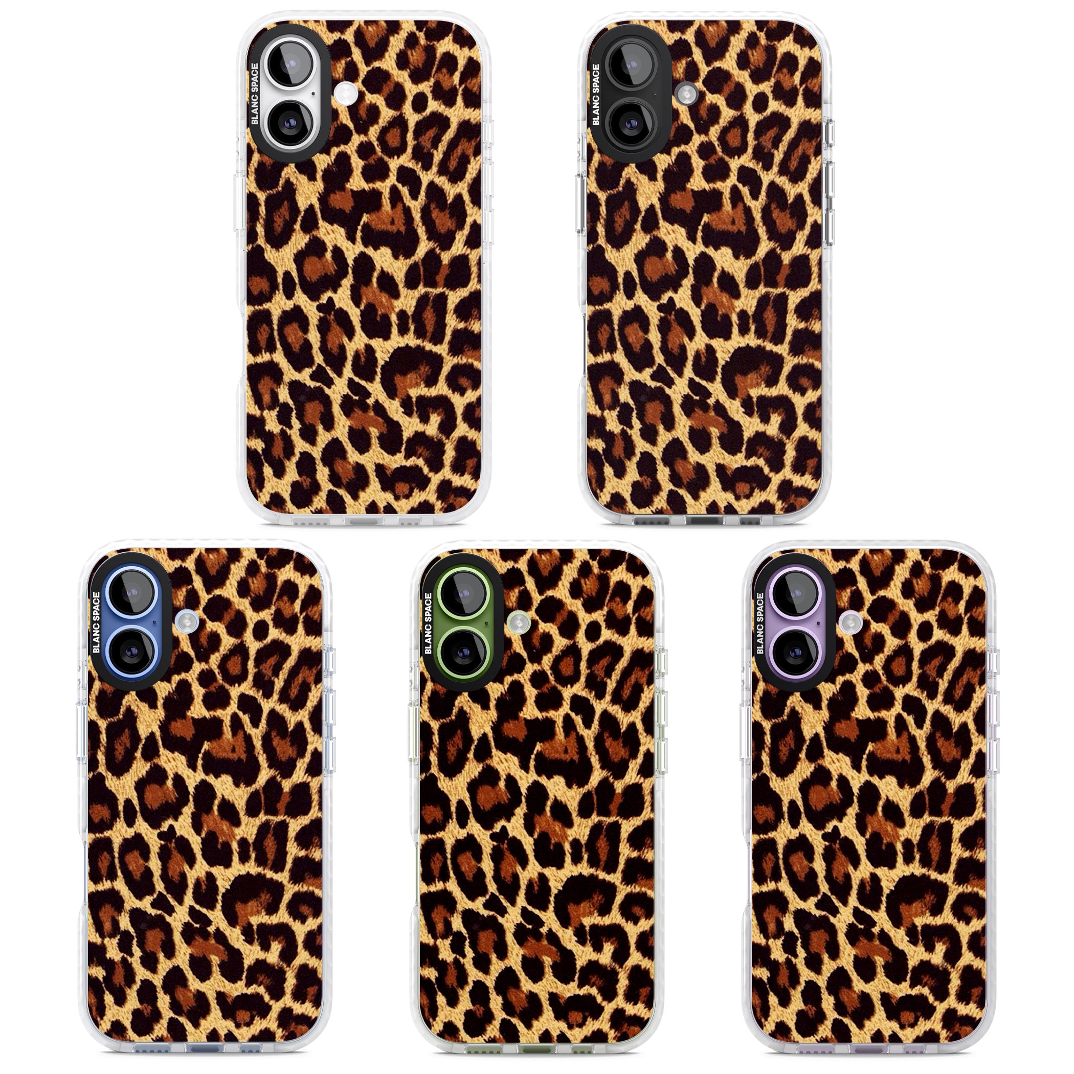 Gold Leopard Print iPhone 17 Impact Pro Clear Phone Case APT Impact Protection