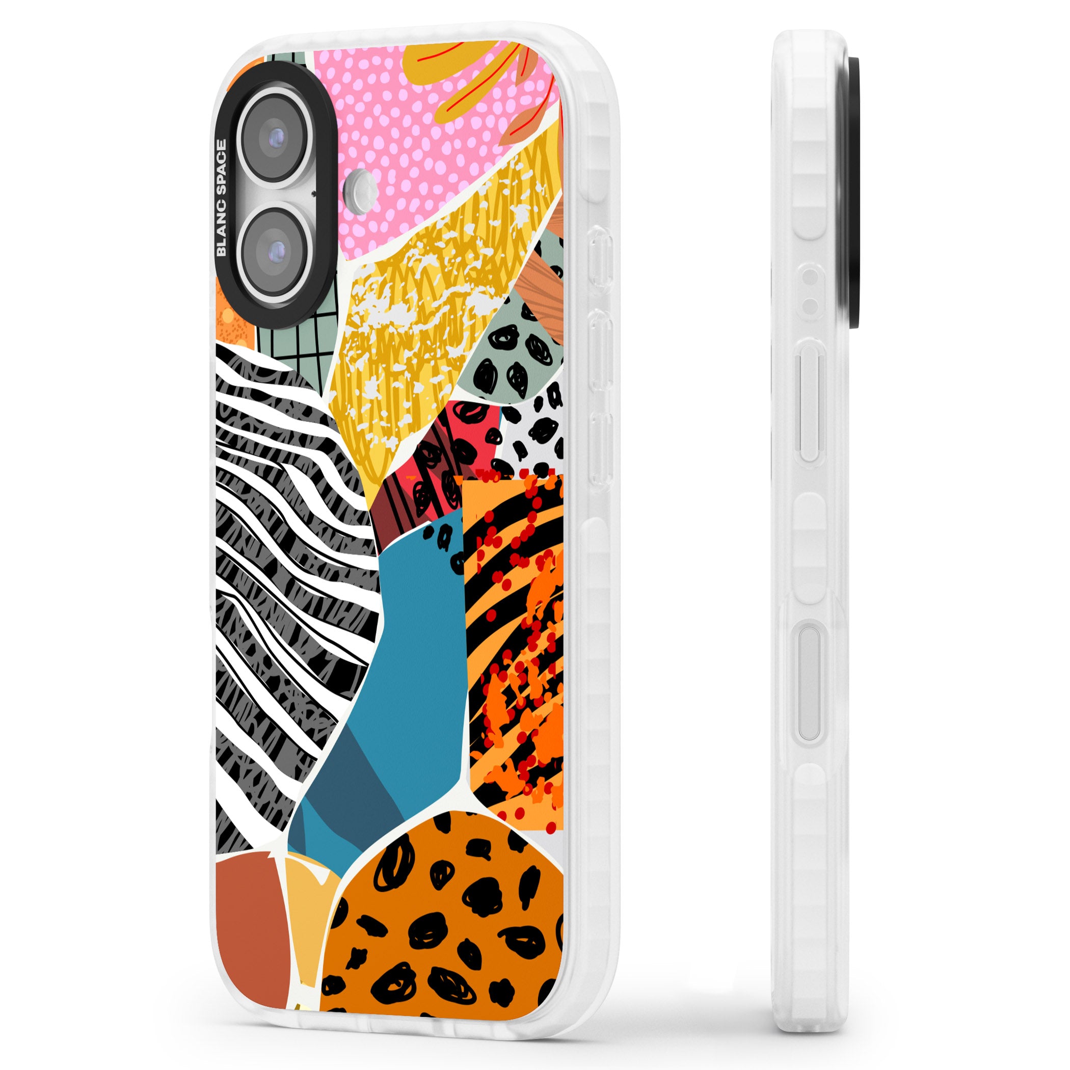 Print Passion iPhone 17 Impact Pro Clear Phone Case Side Profile