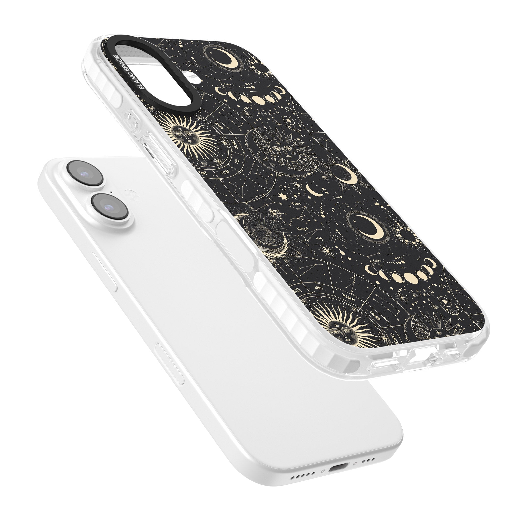 Celestial Suns, Moons & Zodiacs iPhone 17 Impact Pro Clear Phone Case Colours
