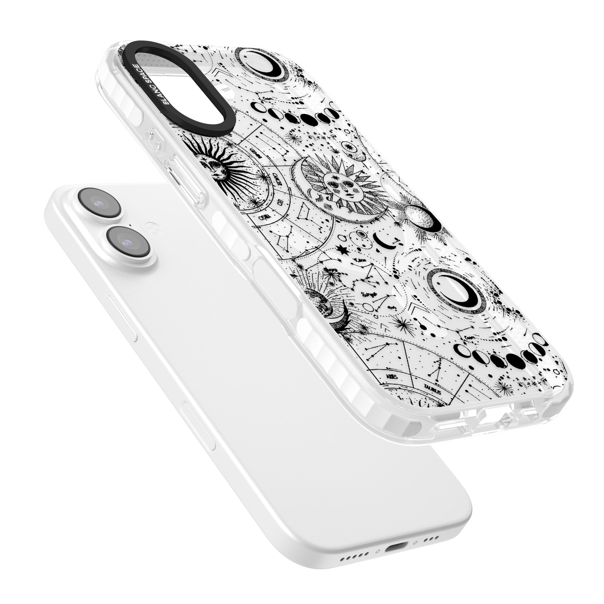 Celestial Zodiac iPhone 17 Impact Pro Clear Phone Case Colours