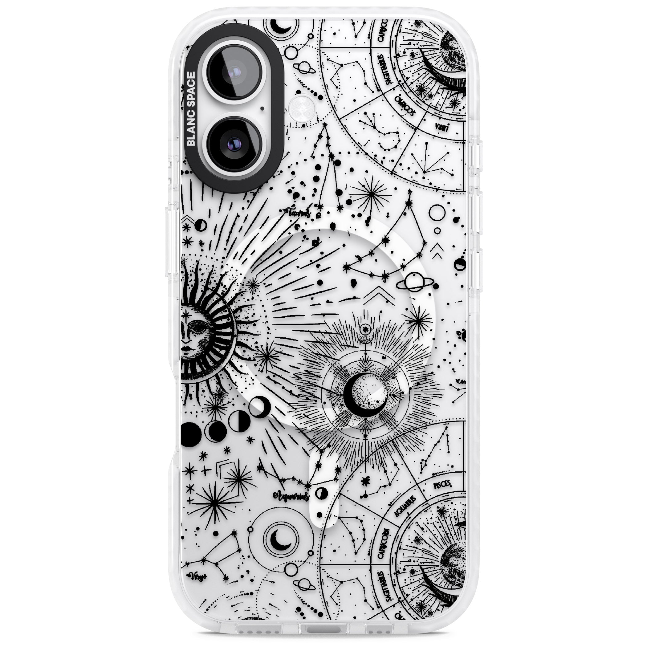 Celestial Chart iPhone 17 Impact Pro Clear Phone Case