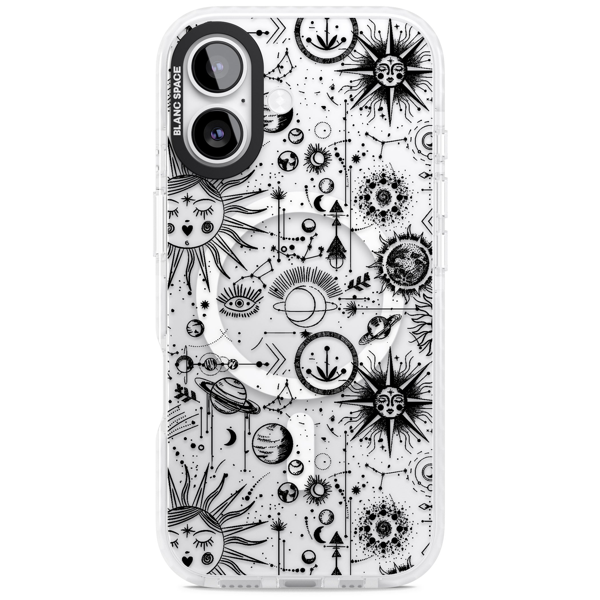 Cosmic Zodiac iPhone 17 Impact Pro Clear Phone Case