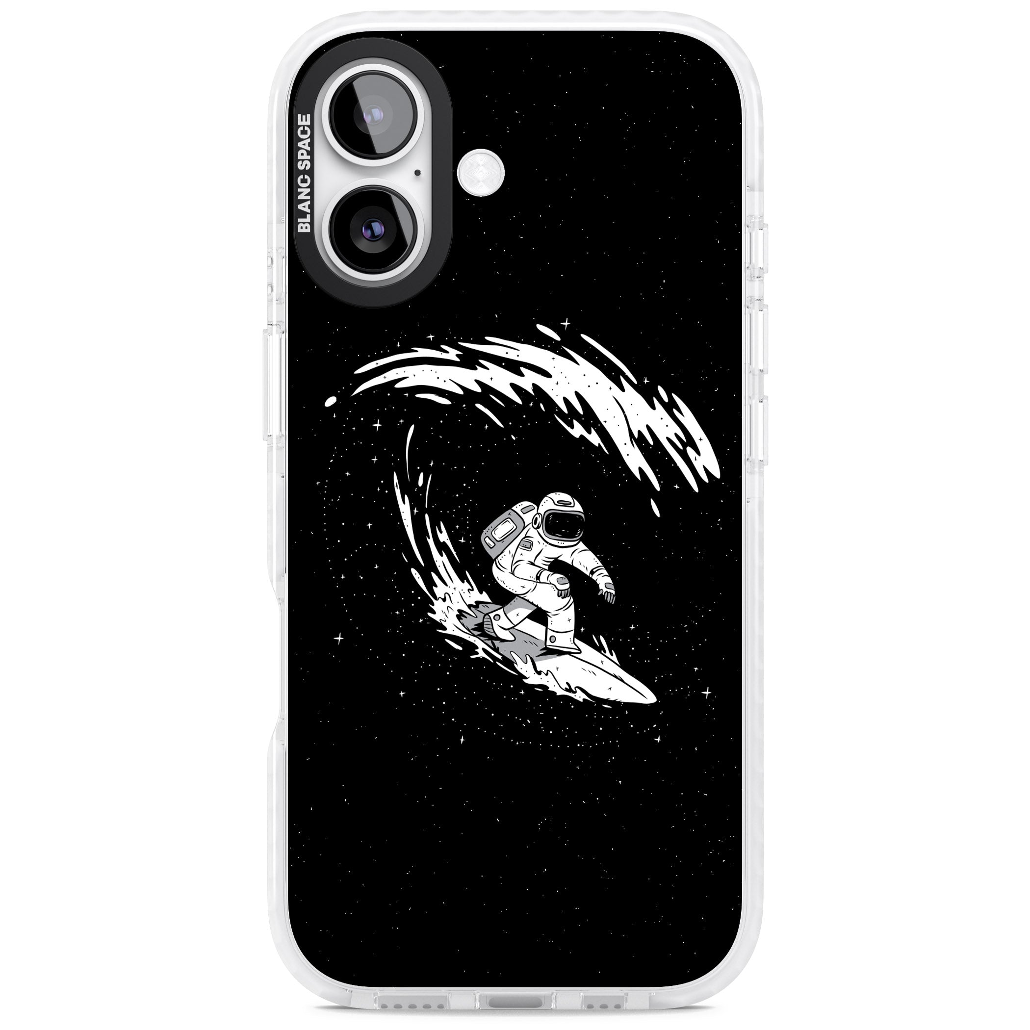 Cosmic Surf iPhone 17 Impact Pro Clear Phone Case