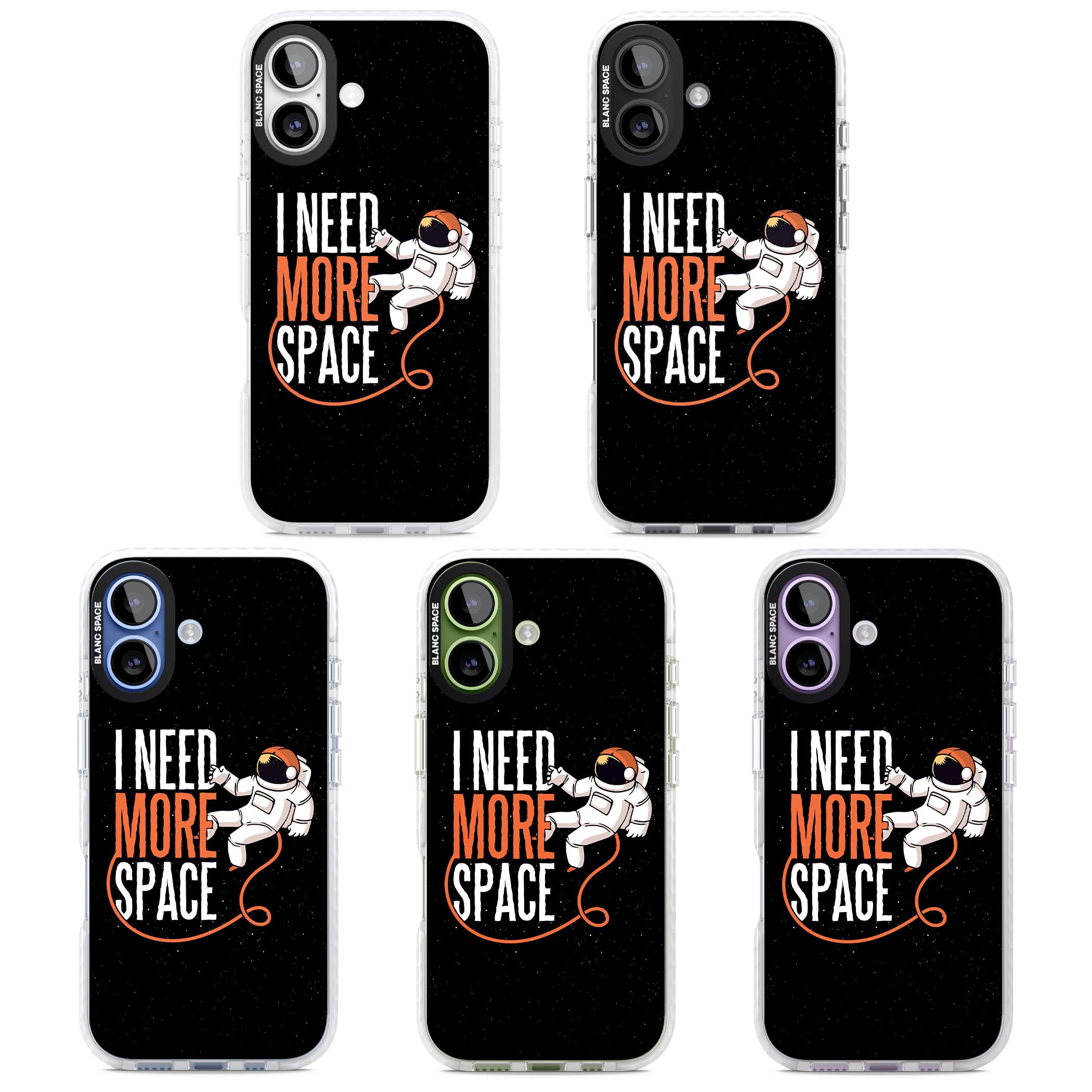 I Need More Space iPhone 17 Impact Pro Clear Phone Case APT Impact Protection