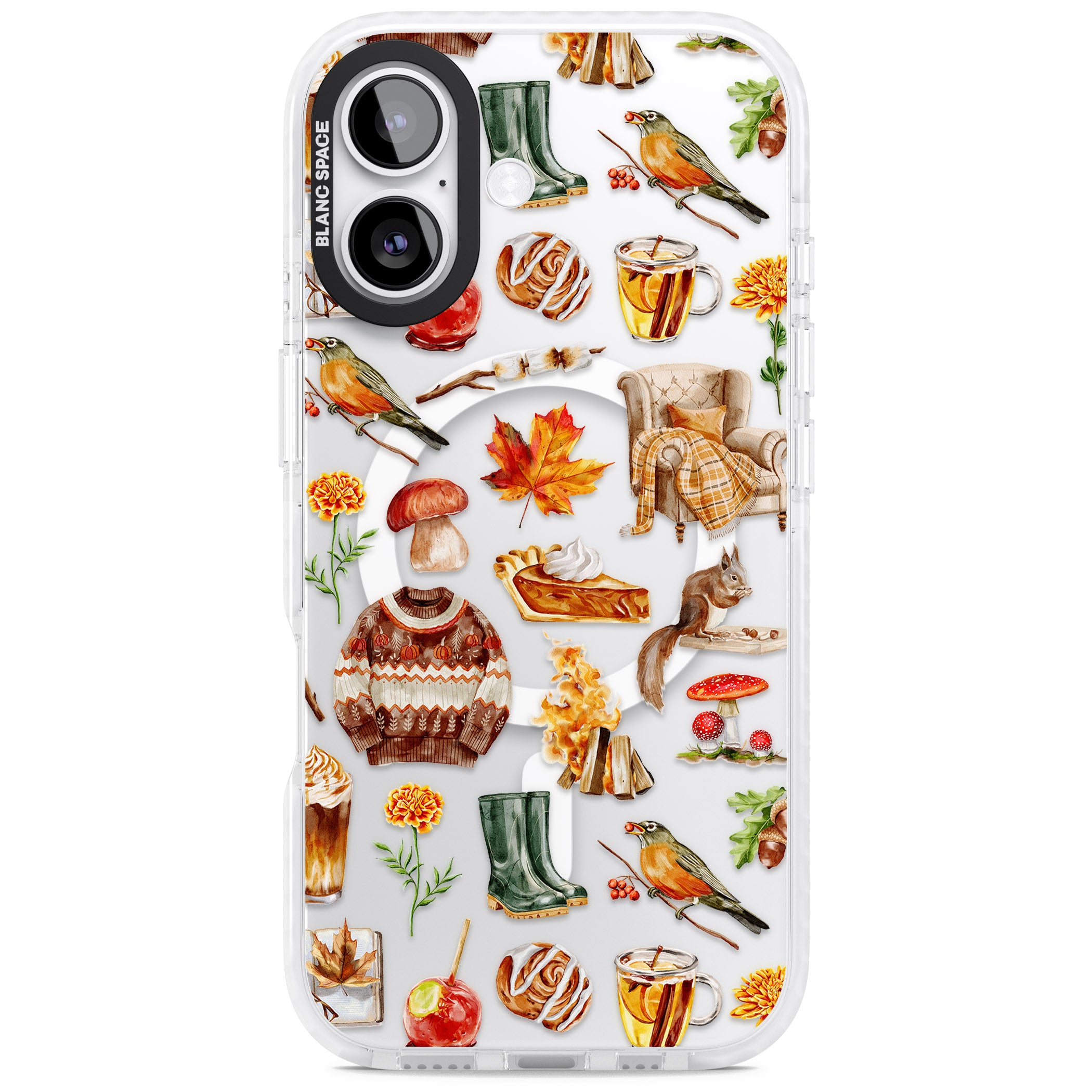Cozy Autumn Aesthetic iPhone 17 Impact Pro Clear Phone Case