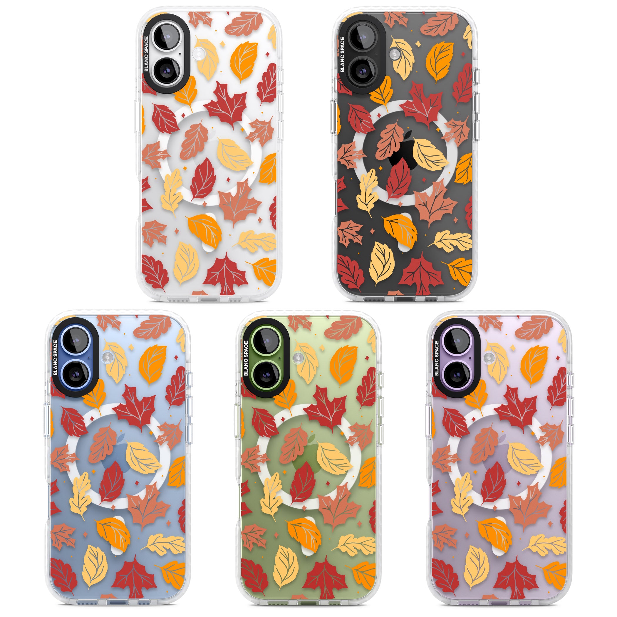 Autumn Leaves iPhone 17 Impact Pro Clear Phone Case APT Impact Protection