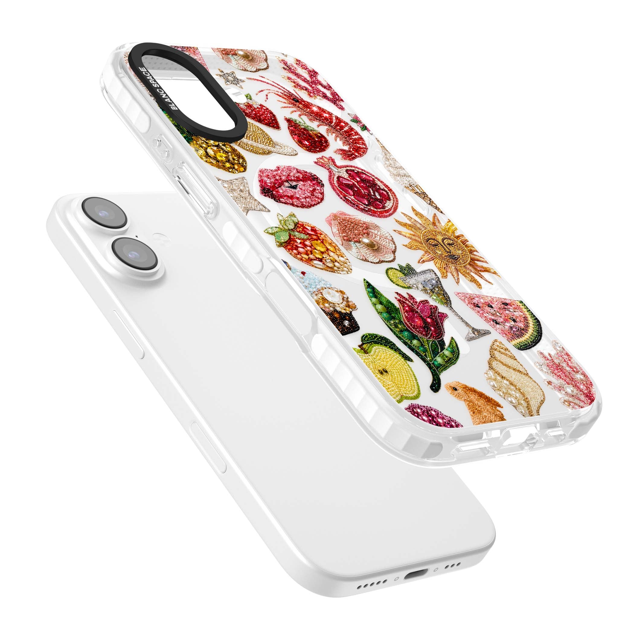 Beaded Riviera coquette iPhone case | Impact Magsafe case for iPhone 17