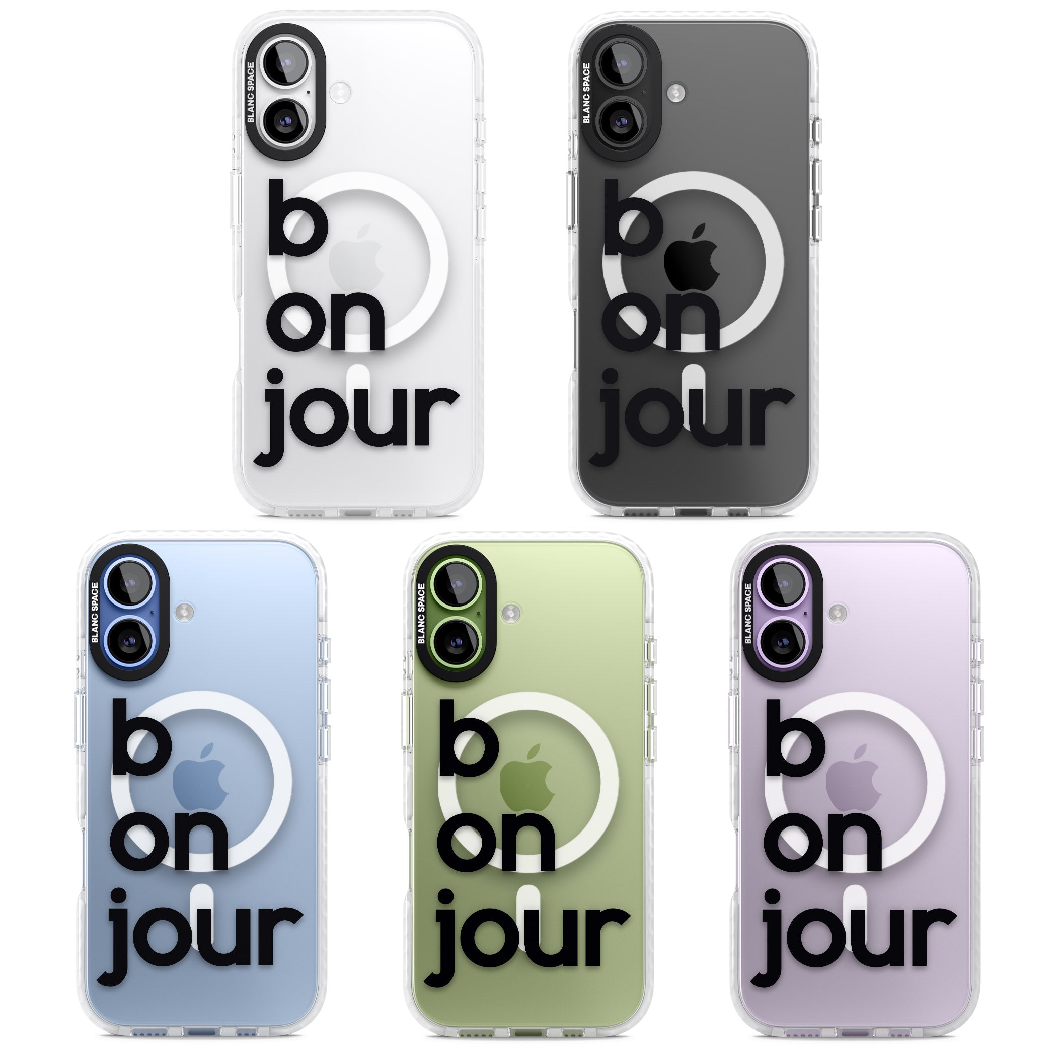 Bonjour iPhone 17 Impact Pro Clear Phone Case APT Impact Protection