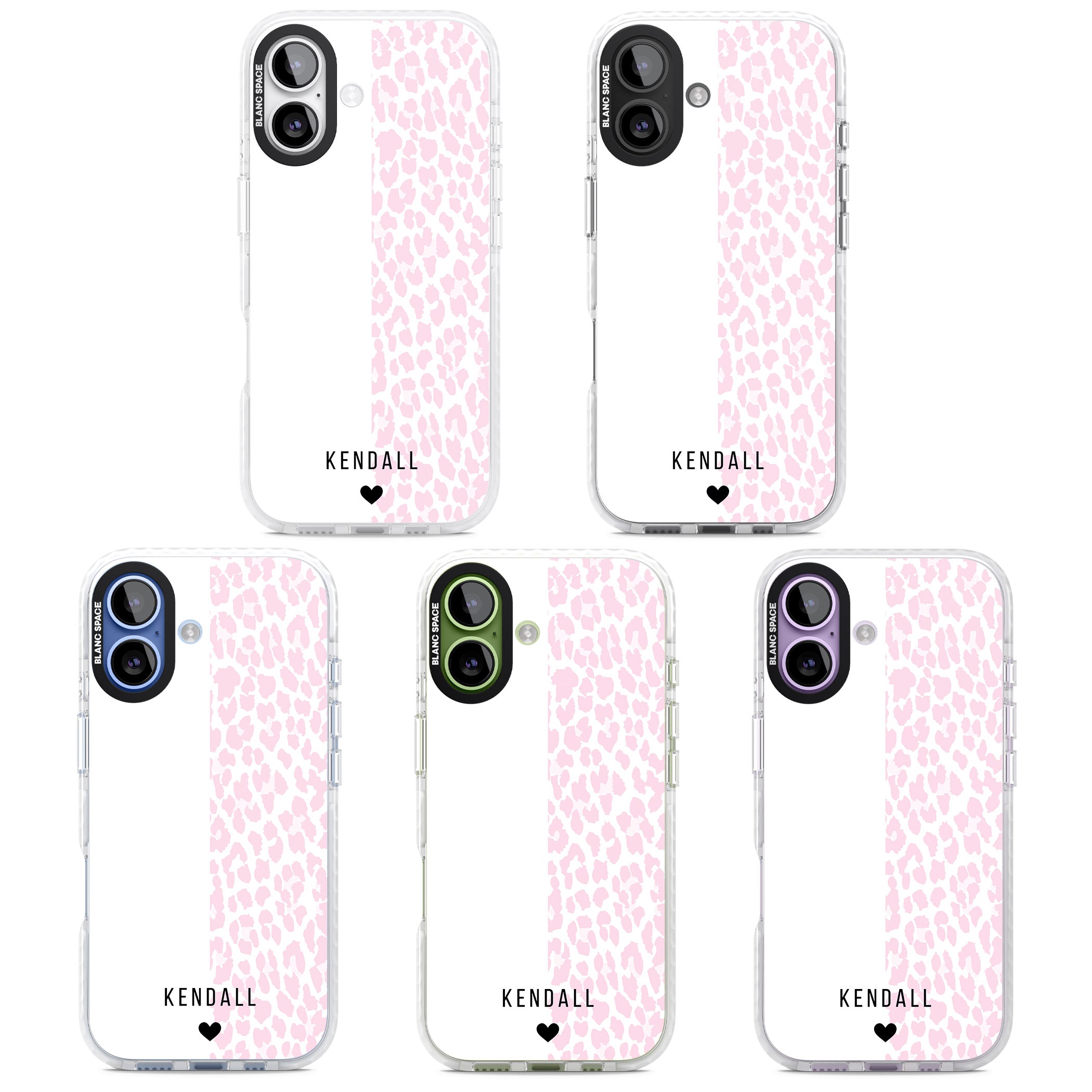 Personalised Pink Leopard iPhone 17 Impact Pro Clear Phone Case APT Impact Protection