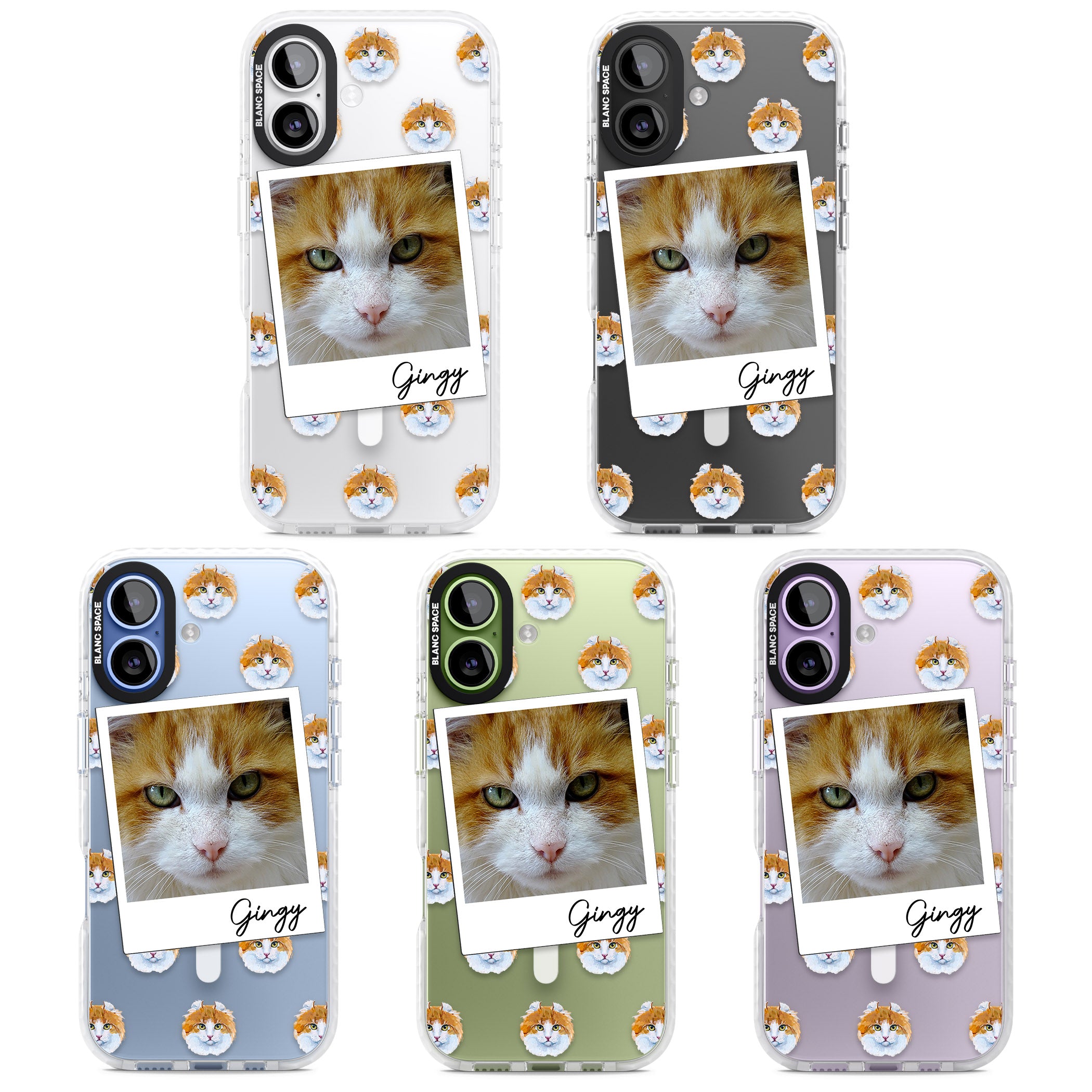 Personalised American Curl Photo iPhone 17 Impact Pro Clear Phone Case APT Impact Protection