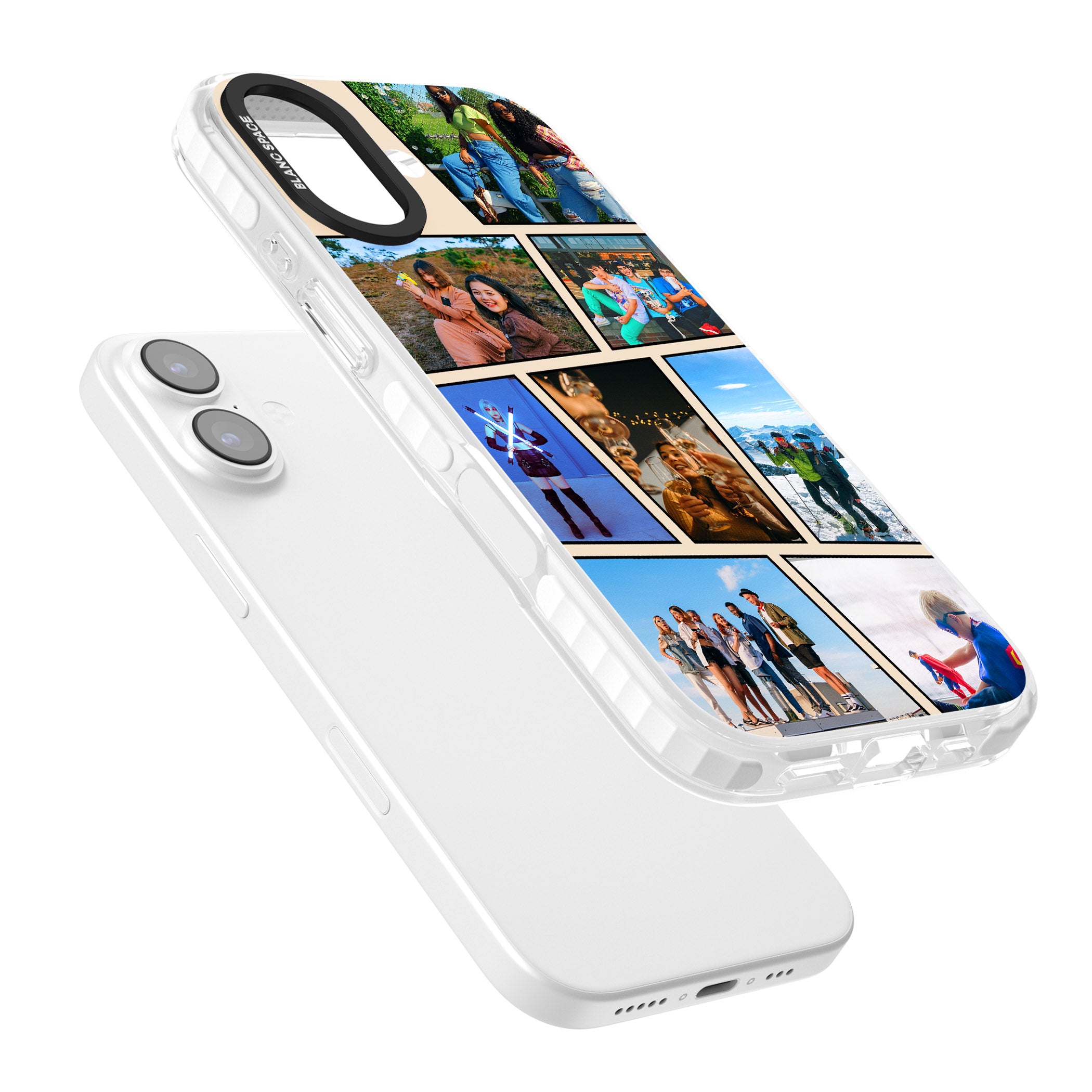 Personalised Comic Strip Photo iPhone 17 Impact Pro Clear Phone Case Colours