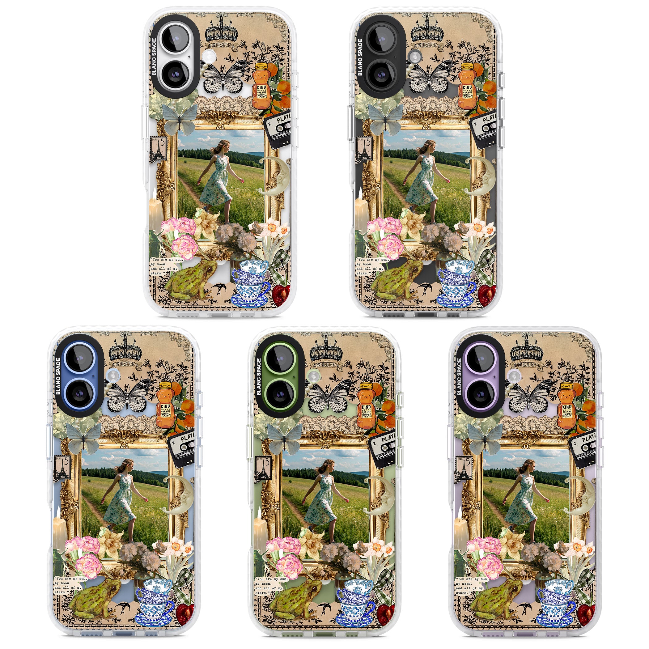 Personalised Country Collage Frame iPhone 17 Impact Pro Clear Phone Case APT Impact Protection