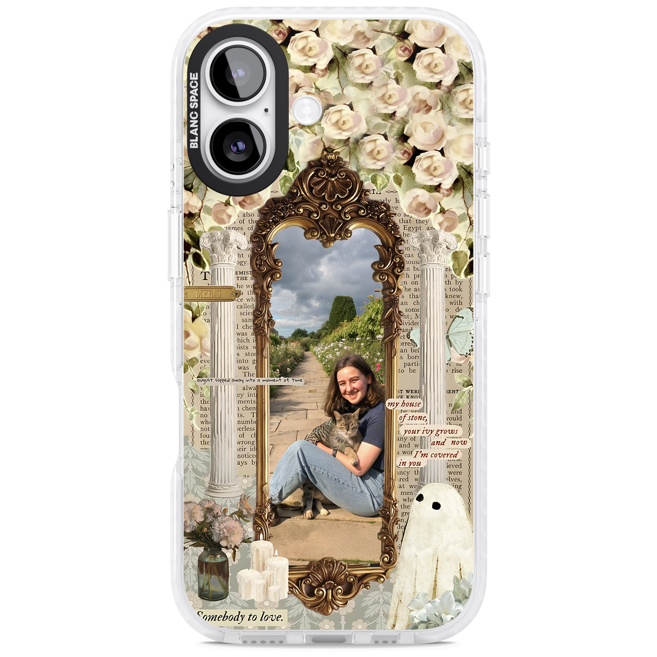 Personalised Soft Vintage Frame iPhone 17 Impact Pro Clear Phone Case