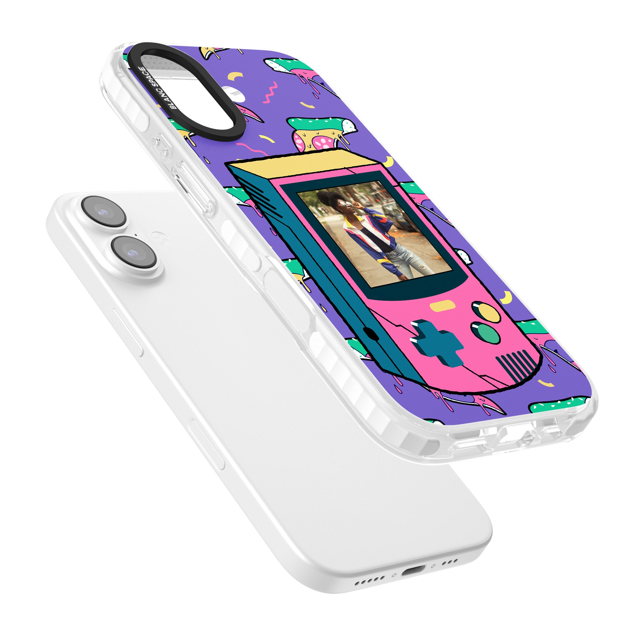 Personalised Retro Game Photo Case iPhone 17 Impact Pro Clear Phone Case Colours