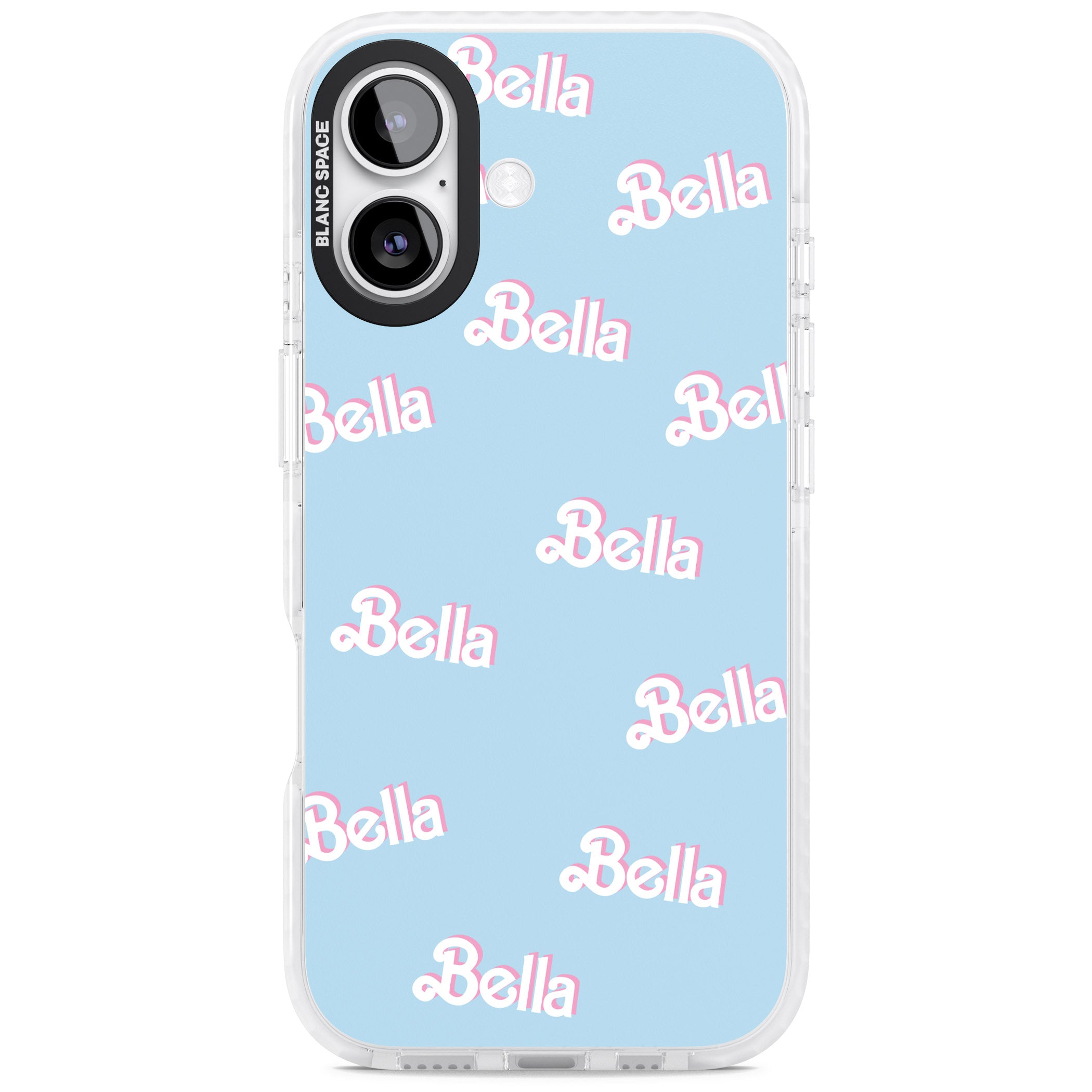 Personalised Cute Name Pattern iPhone 17 Impact Pro Clear Phone Case