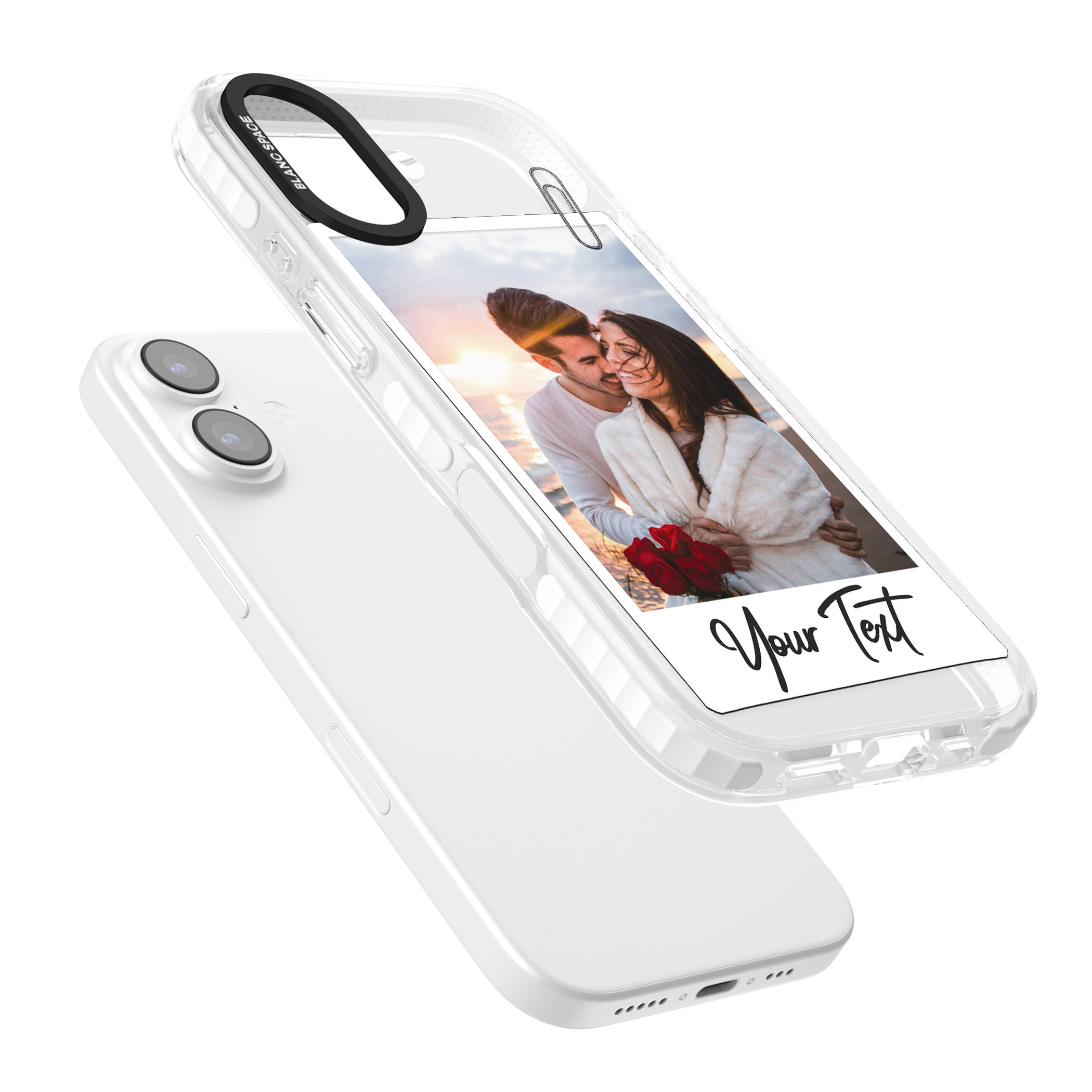 Personalised Instant Camera Photo iPhone 17 Impact Pro Clear Phone Case Colours
