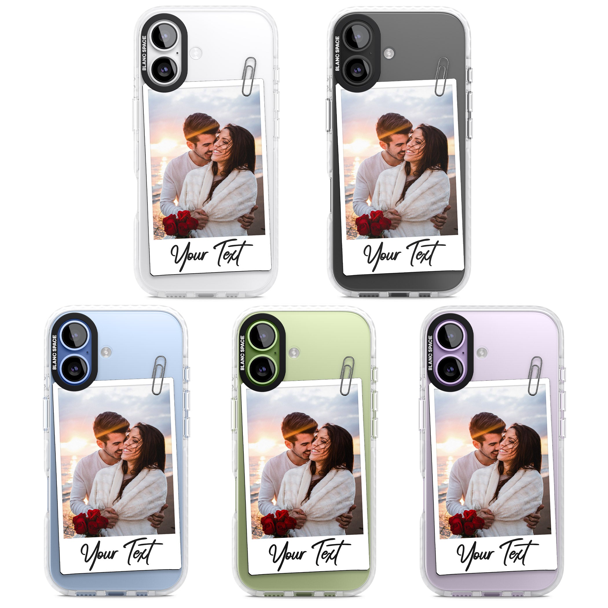 Personalised Instant Camera Photo iPhone 17 Impact Pro Clear Phone Case APT Impact Protection