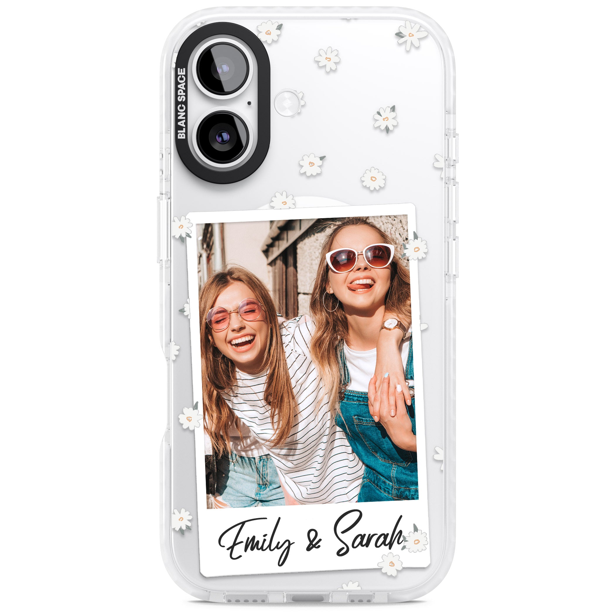 Personalised Daisy Instant Photo iPhone 17 Impact Pro Clear Phone Case