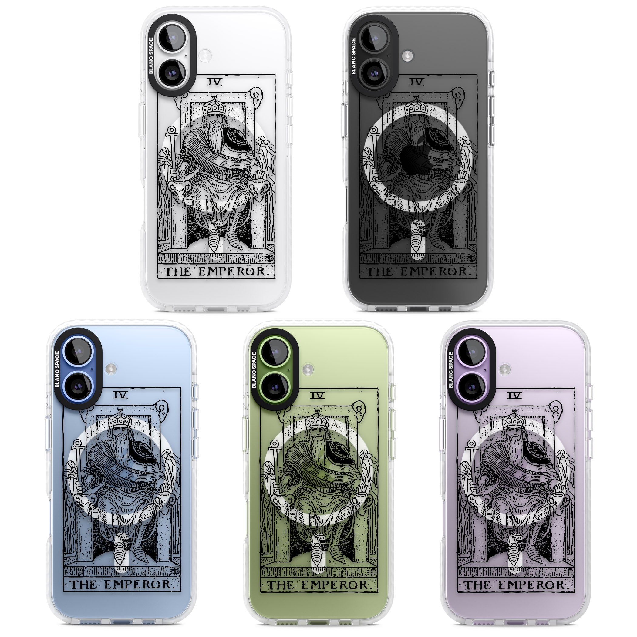 Personalised The Emperor Tarot iPhone 17 Impact Pro Clear Phone Case APT Impact Protection