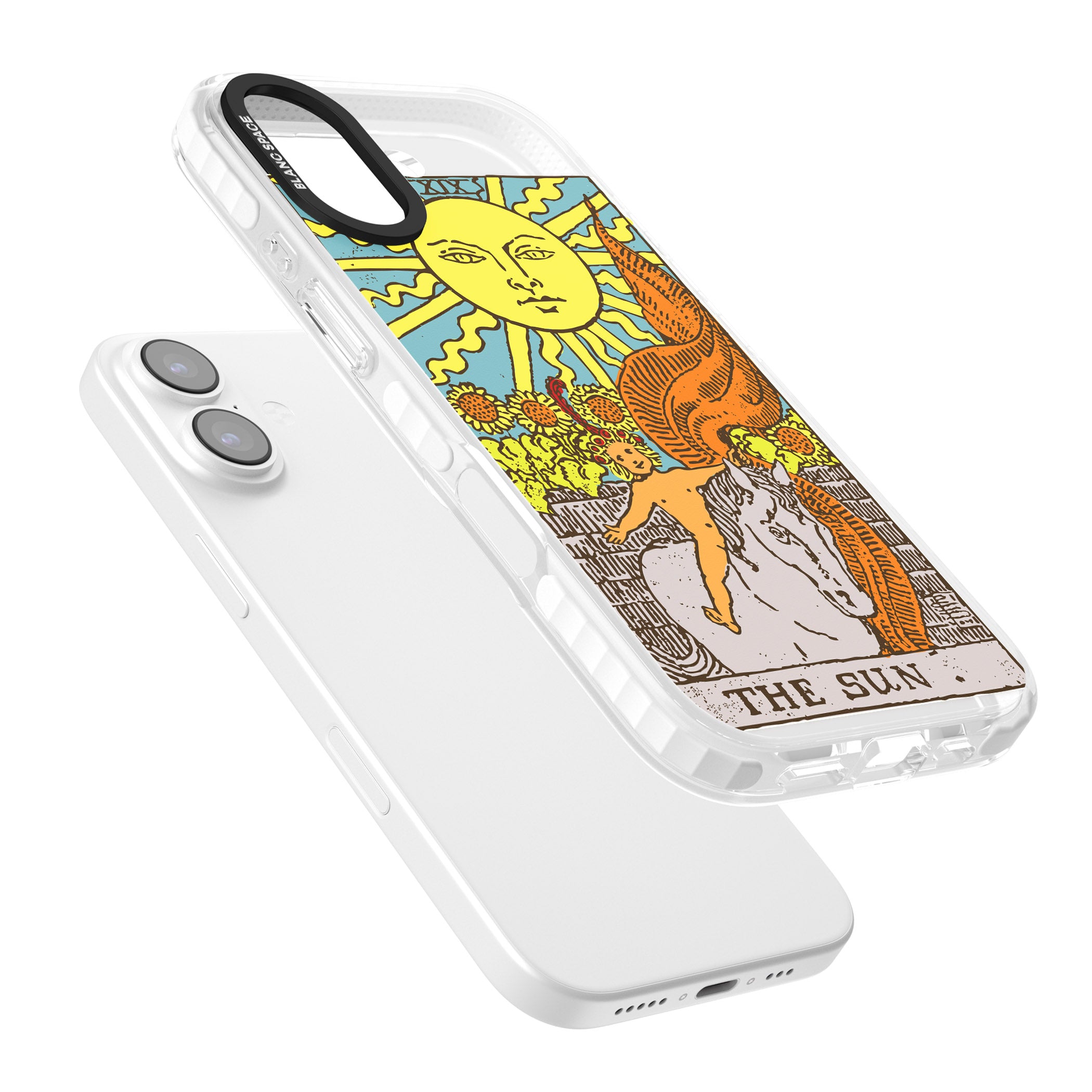 Personalised The Sun Tarot Card (Color) iPhone 17 Impact Pro Clear Phone Case Colours
