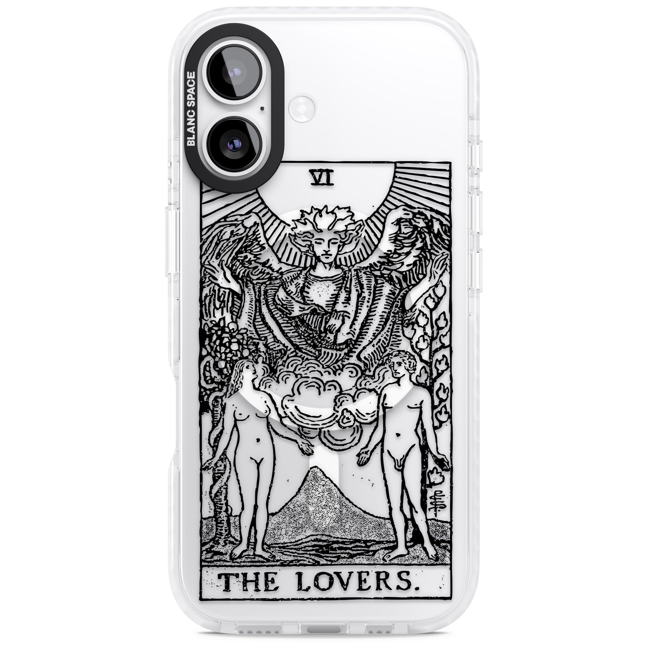Personalised The Lovers Tarot Card (Clear) iPhone 17 Impact Pro Clear Phone Case