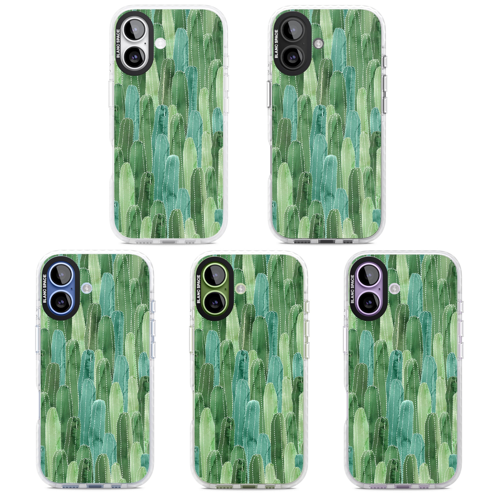Skinny Cacti iPhone 17 Impact Pro Clear Phone Case APT Impact Protection
