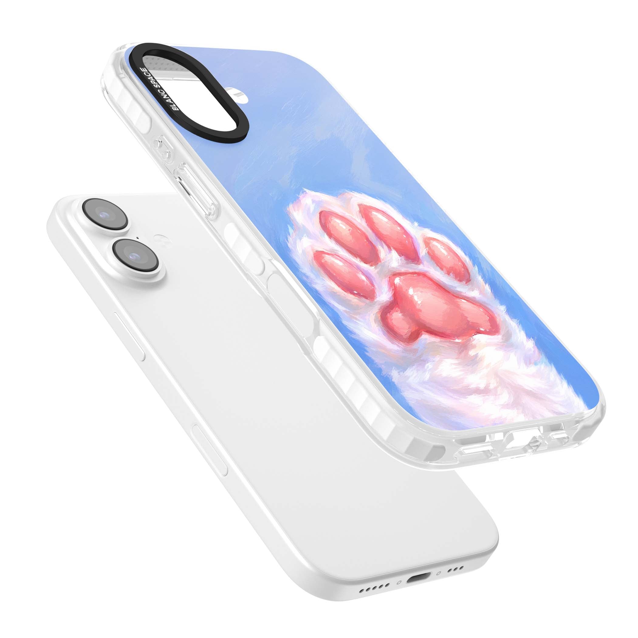 Soft White Paw cute iPhone case | Impact Magsafe case for iPhone 17