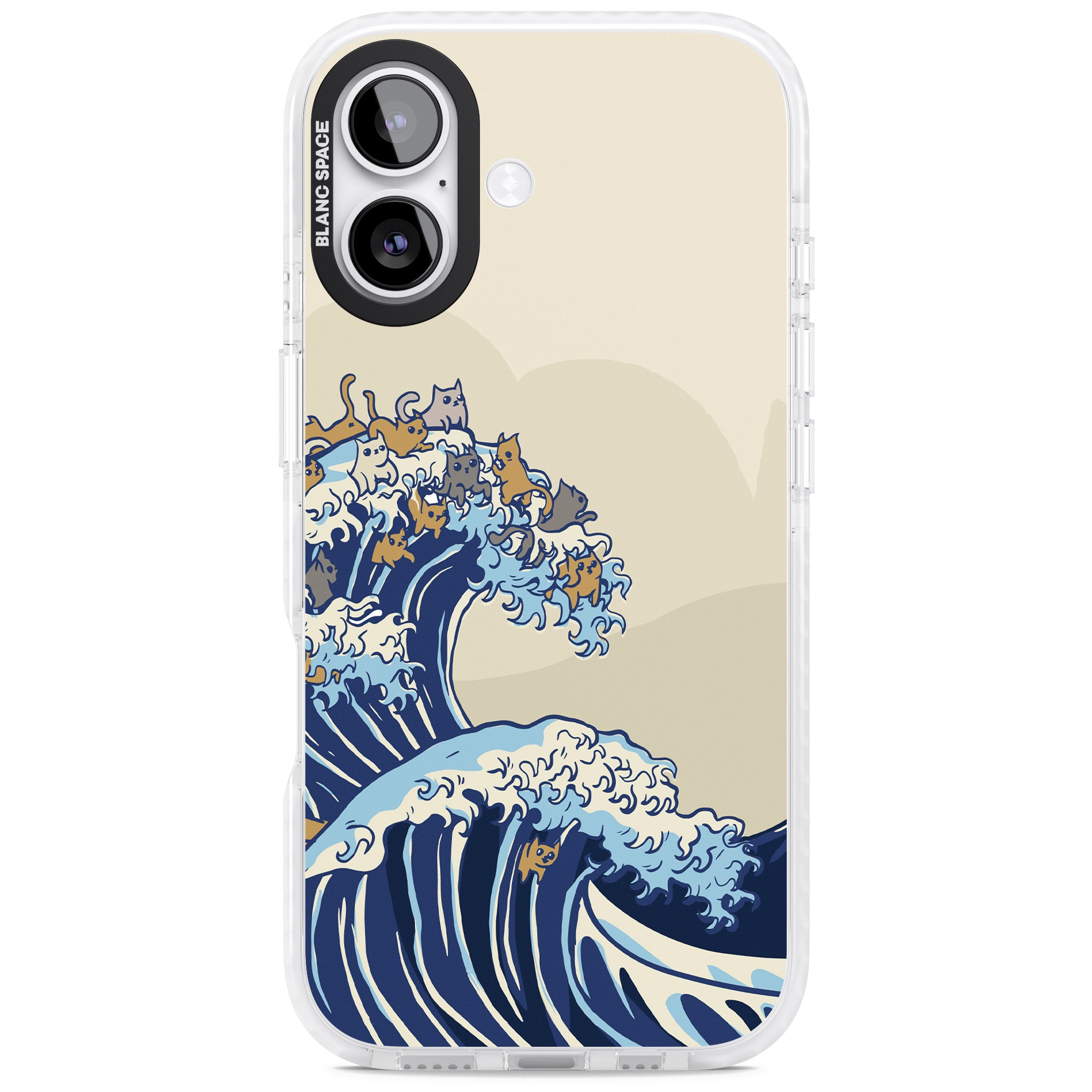 The Great Cat Wave iPhone 17 Impact Pro Clear Phone Case