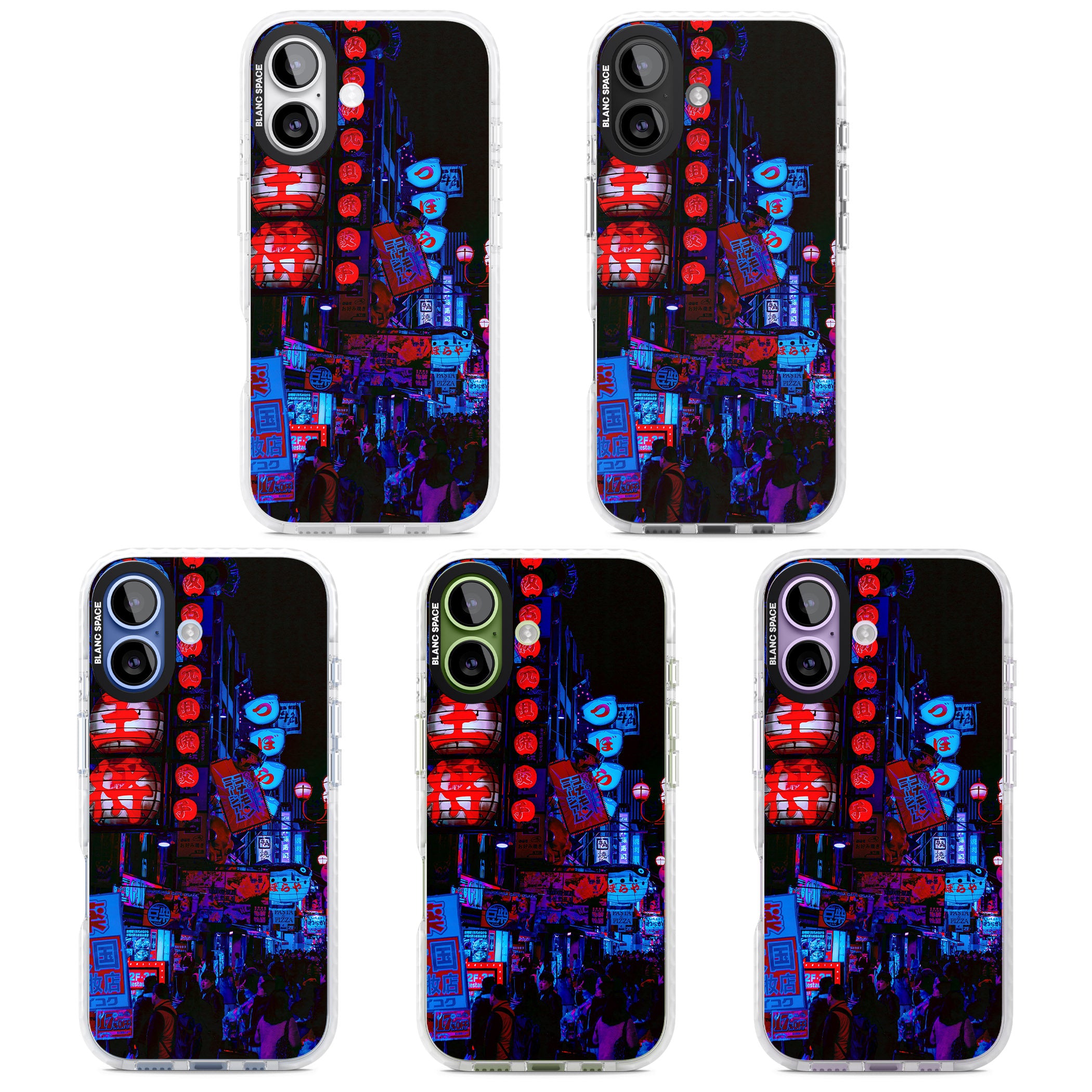 Neon City Nights iPhone 17 Impact Pro Clear Phone Case APT Impact Protection
