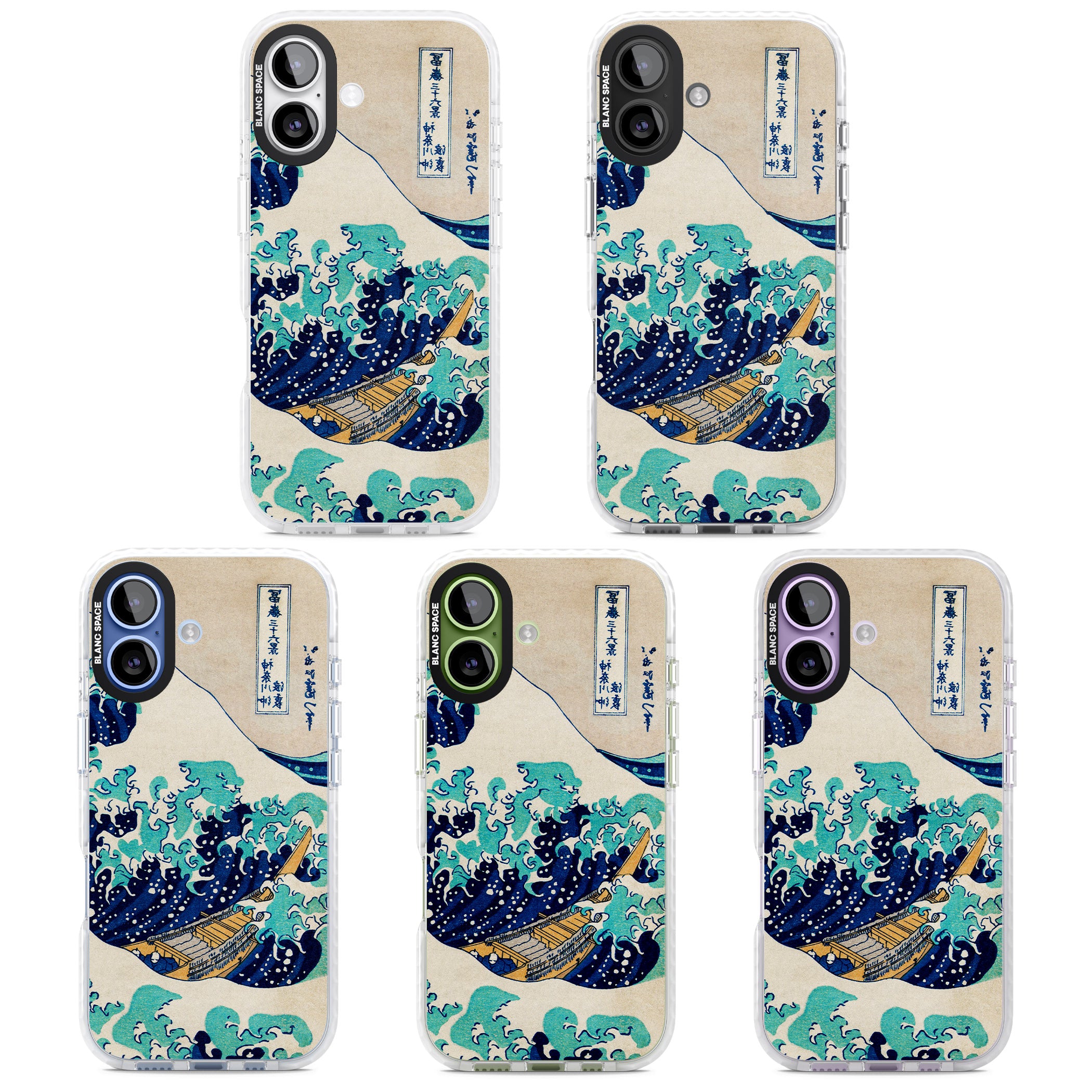The Great Wave By Katsushika Hokusai iPhone 17 Impact Pro Clear Phone Case APT Impact Protection