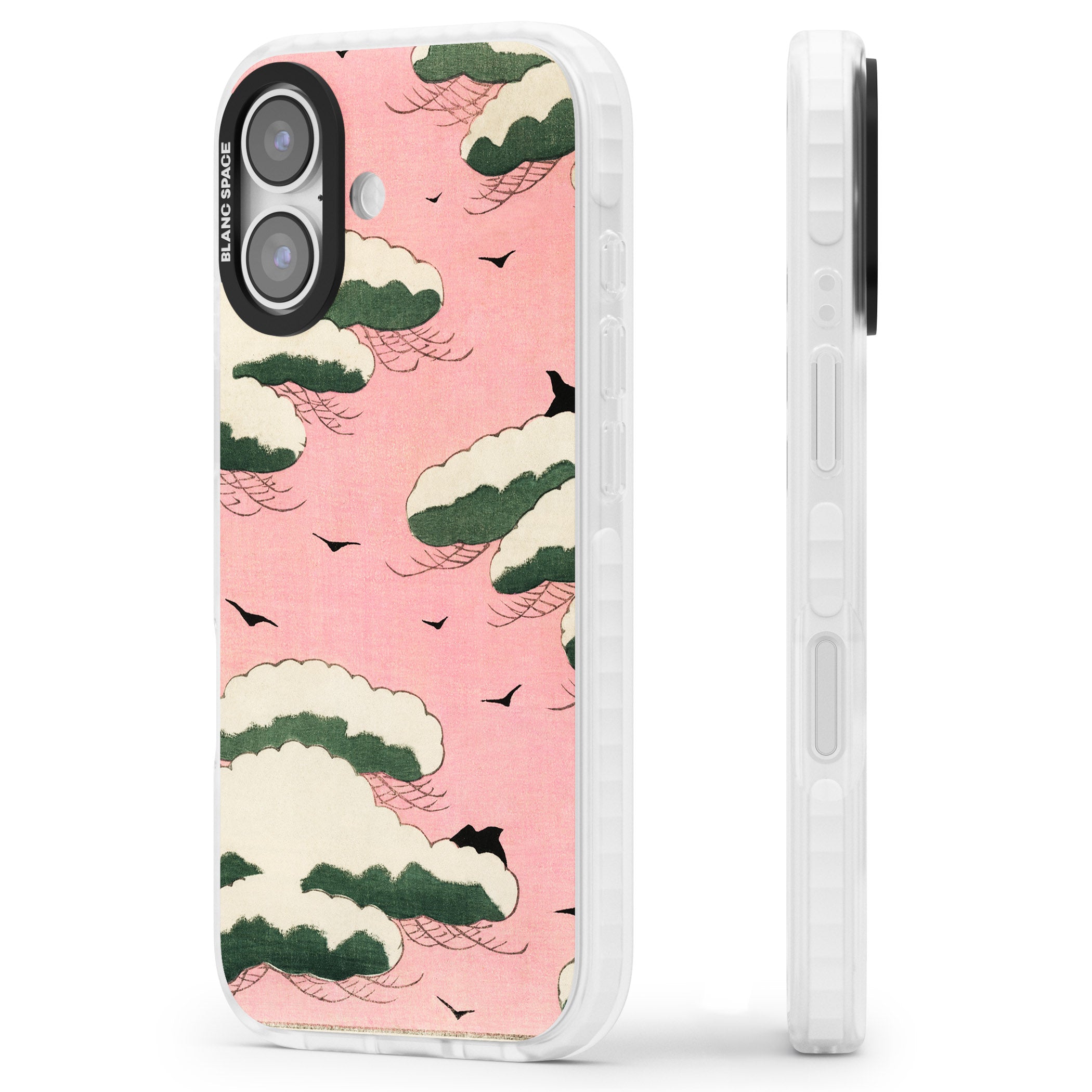 Japanese Pink Sky iPhone 17 Impact Pro Clear Phone Case Side Profile
