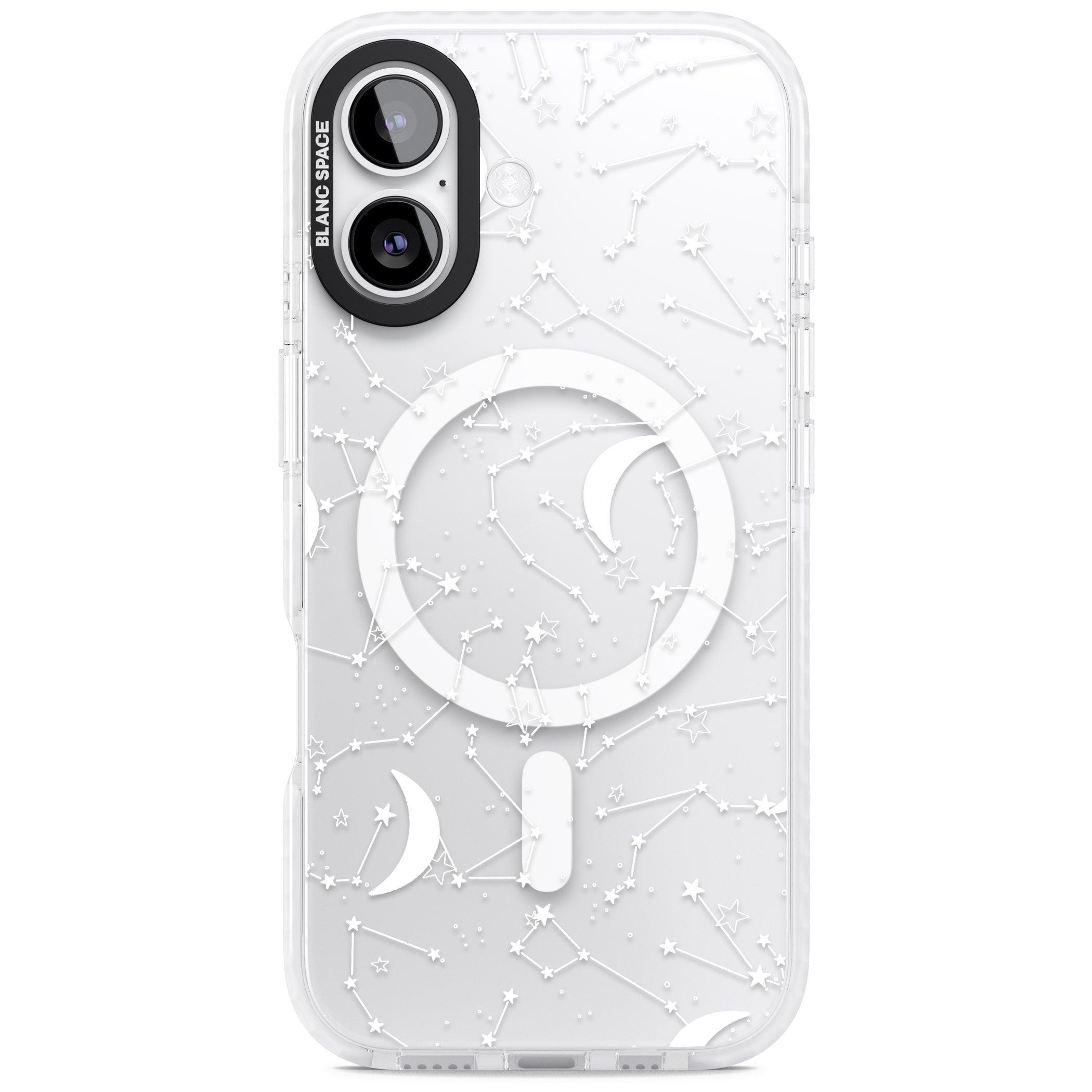 White Constellations iPhone 17 Impact Pro Clear Phone Case