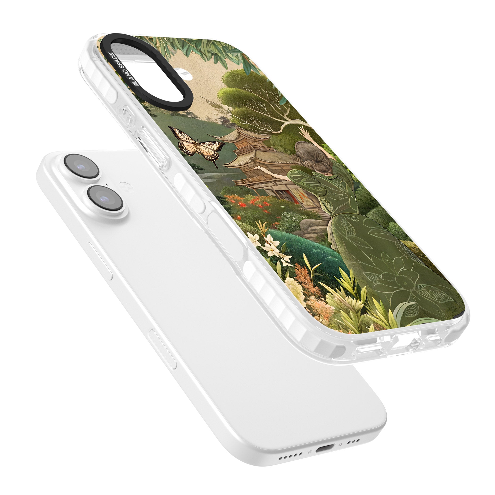 Japanese Nature iPhone 17 Impact Pro Clear Phone Case Colours