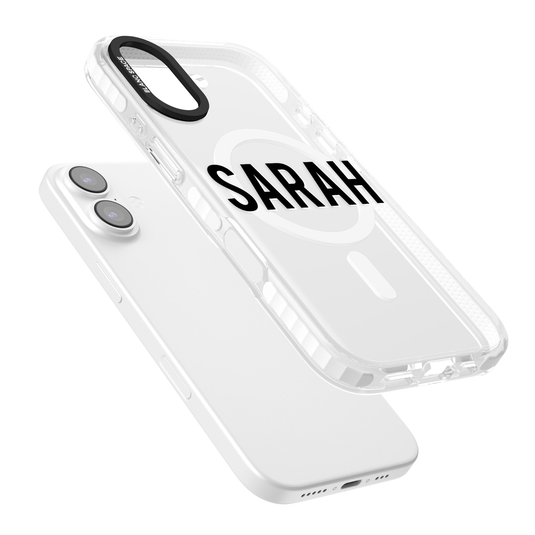 Personalised Clear Name iPhone 17 Impact Pro Clear Phone Case Colours