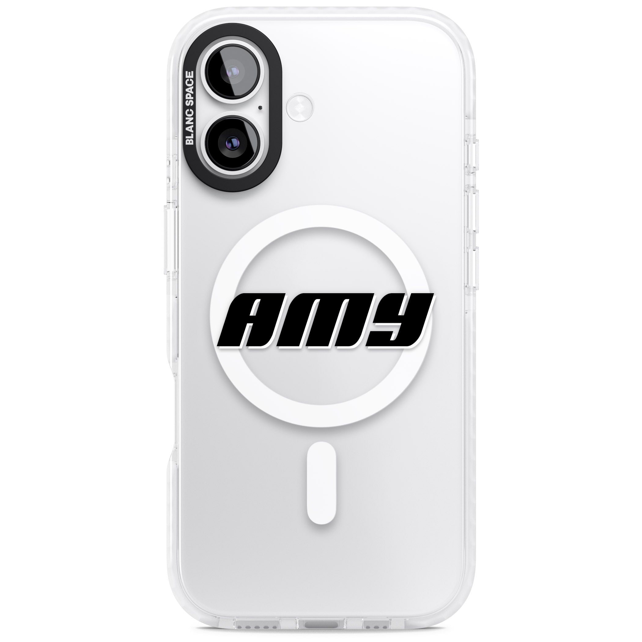 Personalised Bold Name iPhone 17 Impact Pro Clear Phone Case