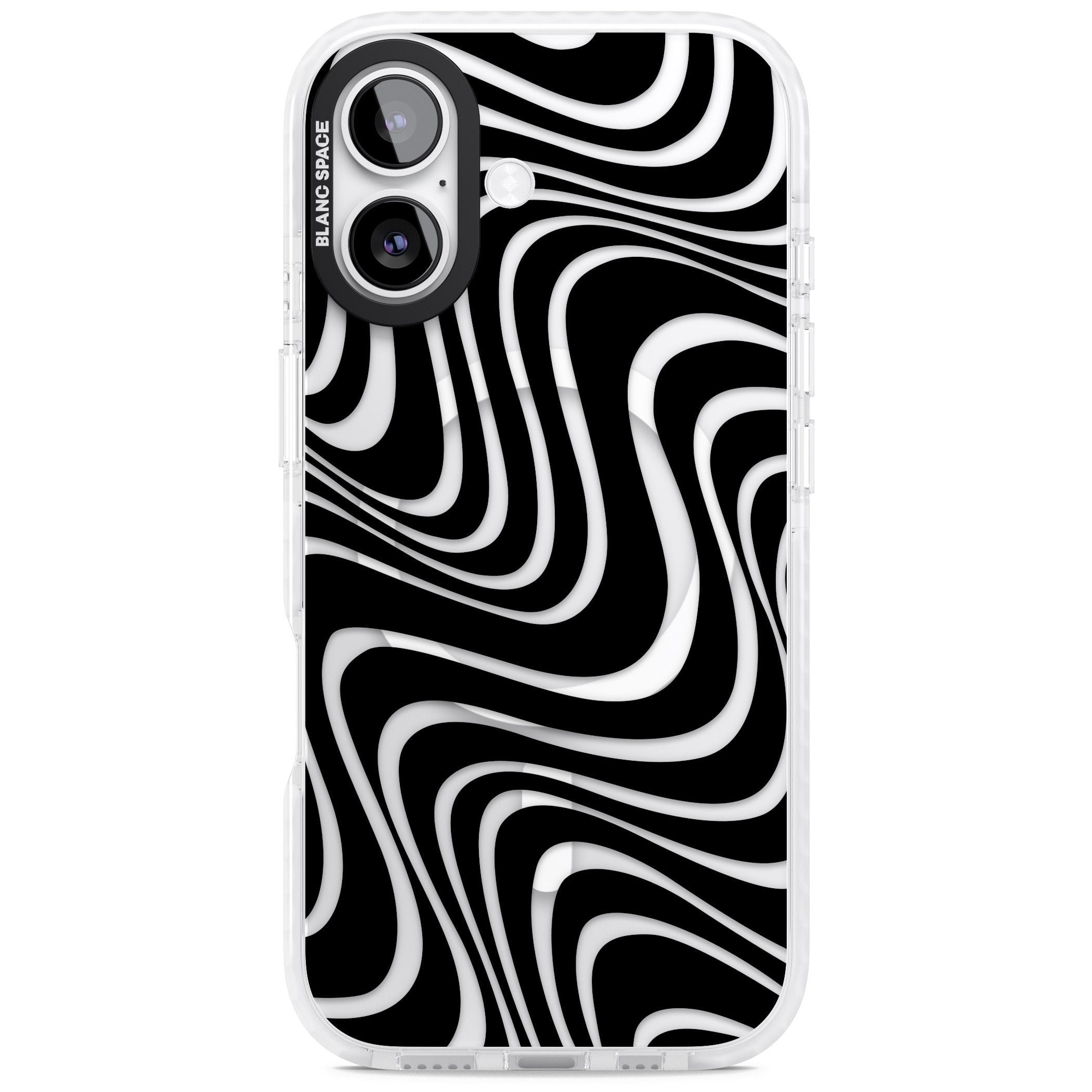 Abstract Waves iPhone 17 Impact Pro Clear Phone Case