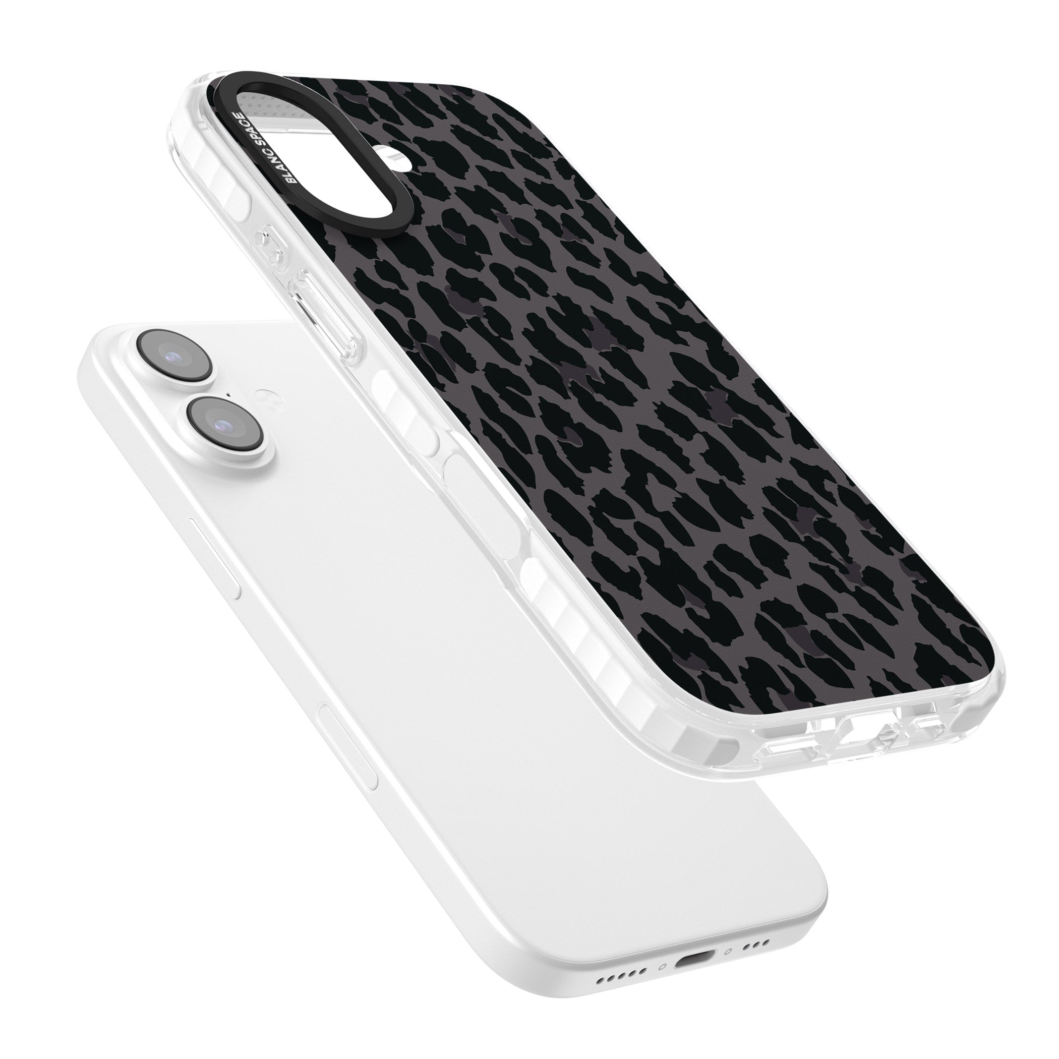 Dark Leopard Print iPhone 17 Impact Pro Clear Phone Case Colours