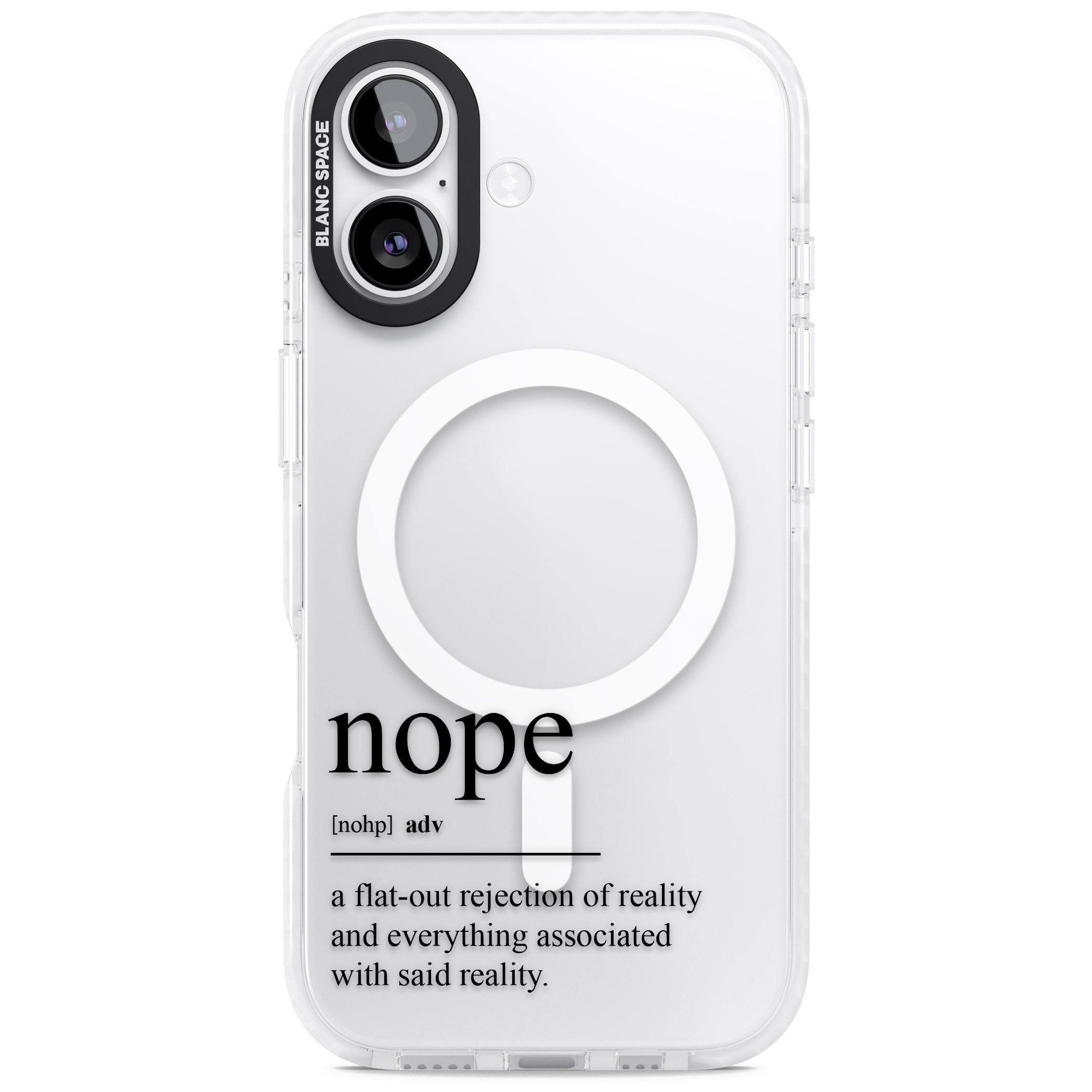 Nope iPhone 17 Impact Pro Clear Phone Case