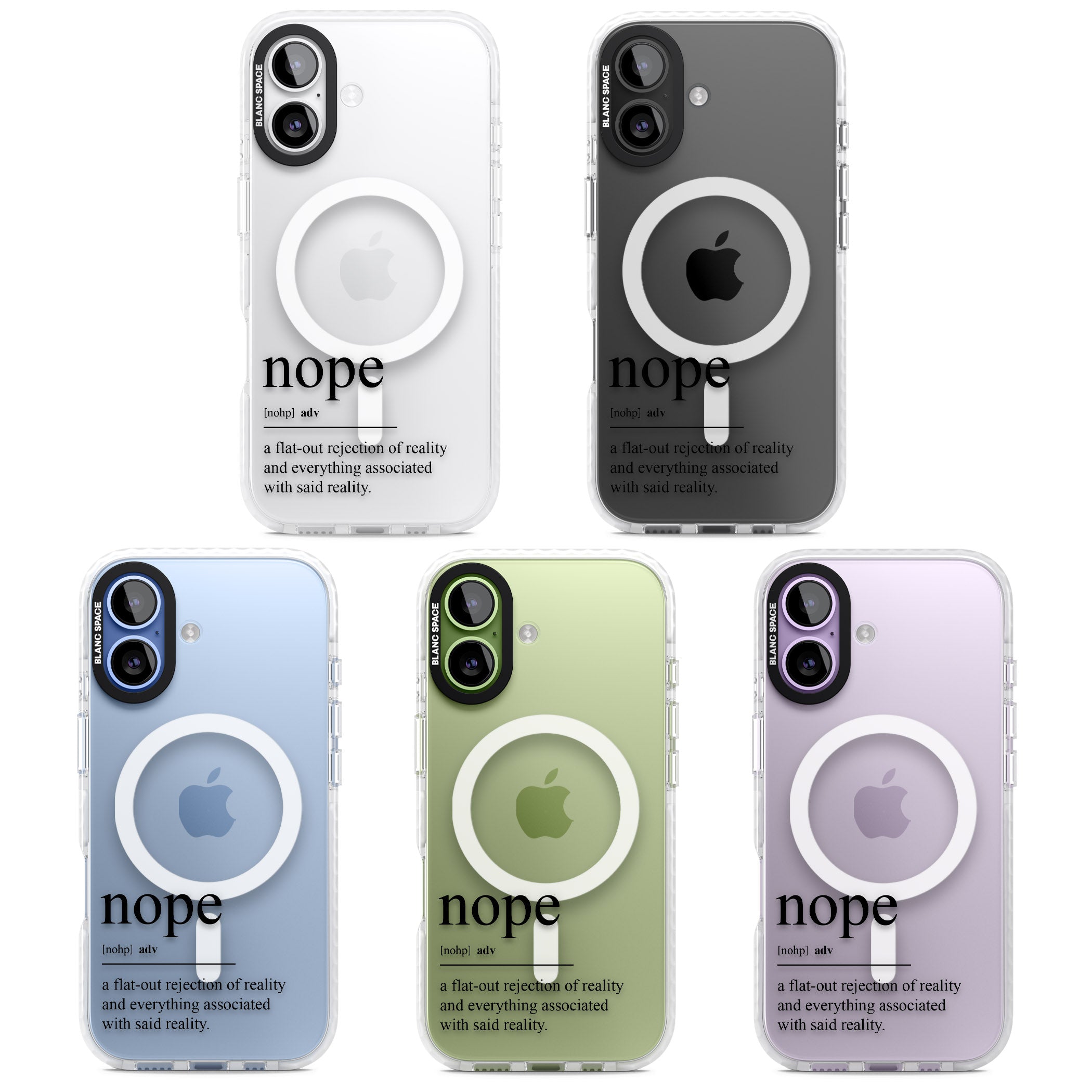 Nope iPhone 17 Impact Pro Clear Phone Case APT Impact Protection