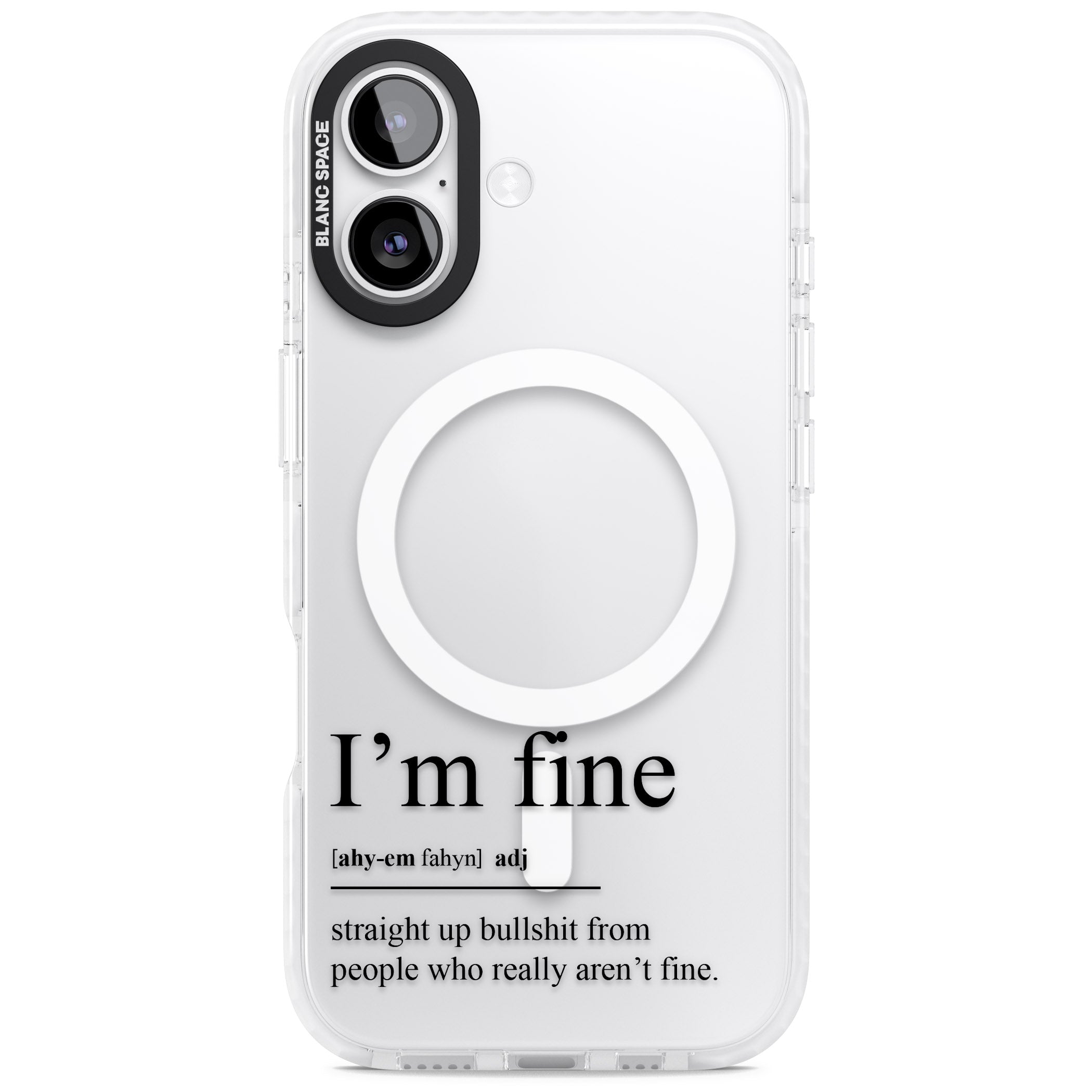 Im Fine iPhone 17 Impact Pro Clear Phone Case