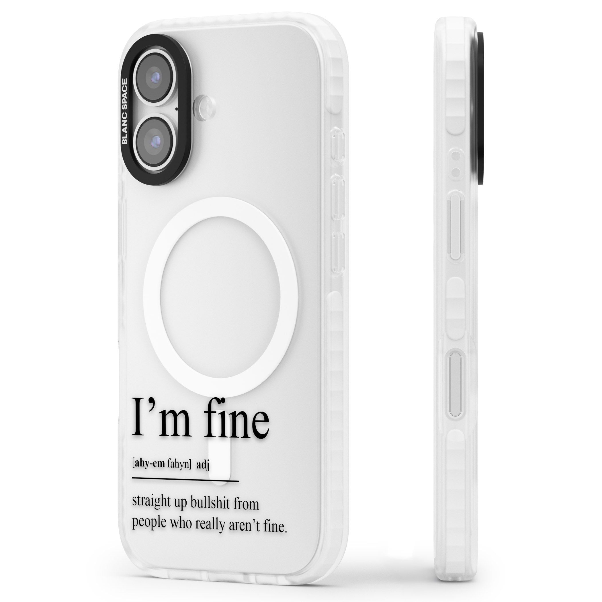 Im Fine iPhone 17 Impact Pro Clear Phone Case Side Profile